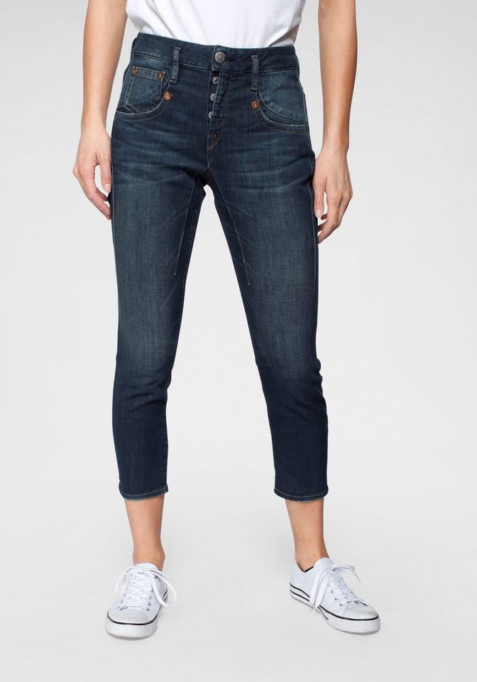 Herrlicher 7/8-Jeans »SHYRA CROPPED« Black Denim Cashmere Touch online ...
