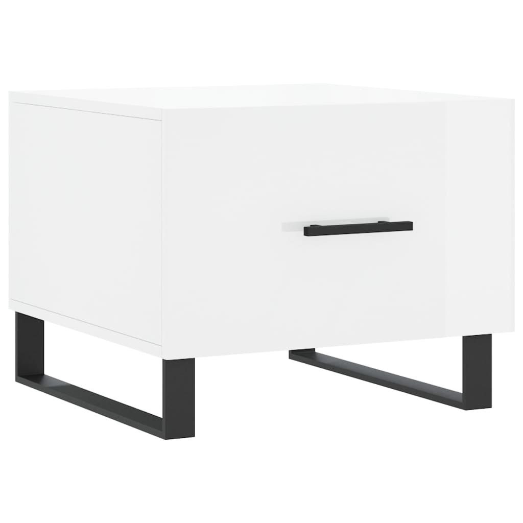 vidaXL Couchtisch Couchtisch Hochglanz-Weiß 50x50x40 cm günstig online kaufen