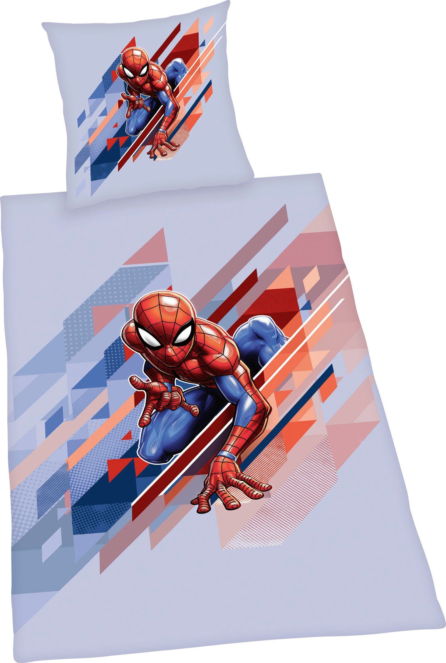Kinderbettwäsche »Spiderman«, Disney, mit tollem Spiderman Motiv-HomeTrends