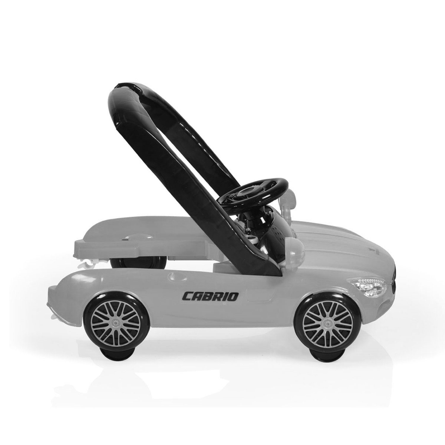 Armaturenbrett Lauflernhilfe höhenverstellbar Lauflernhilfe grau/schwarz Auto-Design Licht 2 mit Cabrio in1, Cangaroo
