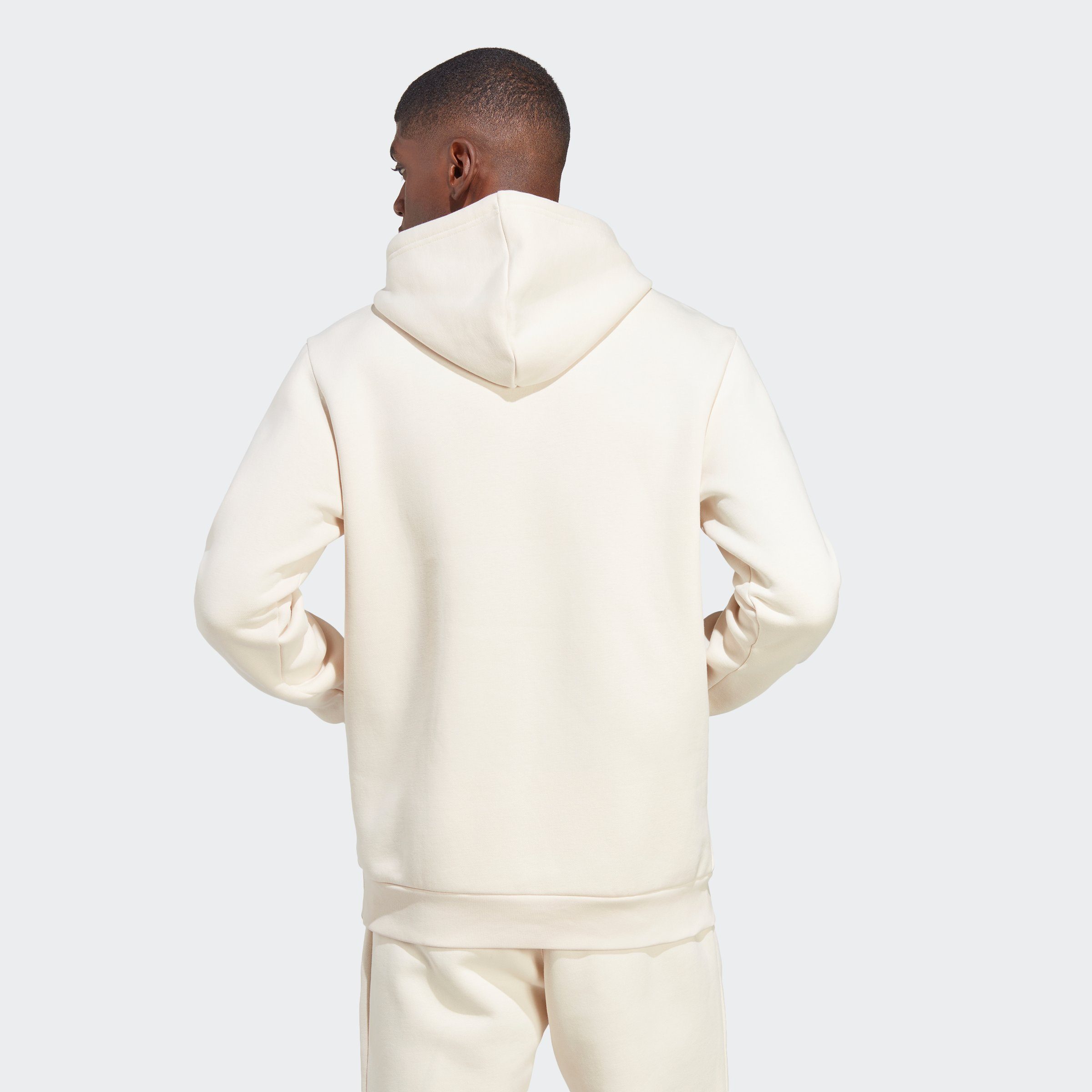 White adidas Originals TREFOIL HOODIE Wonder ESSENTIALS Kapuzensweatshirt