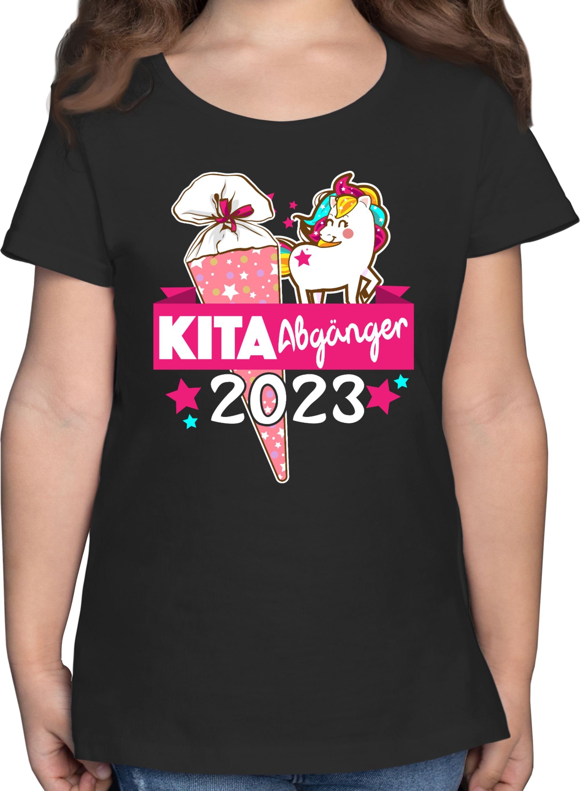 Shirtracer T-Shirt Kita Abgänger 2023 - Einschulung Mädchen 3 Schwarz