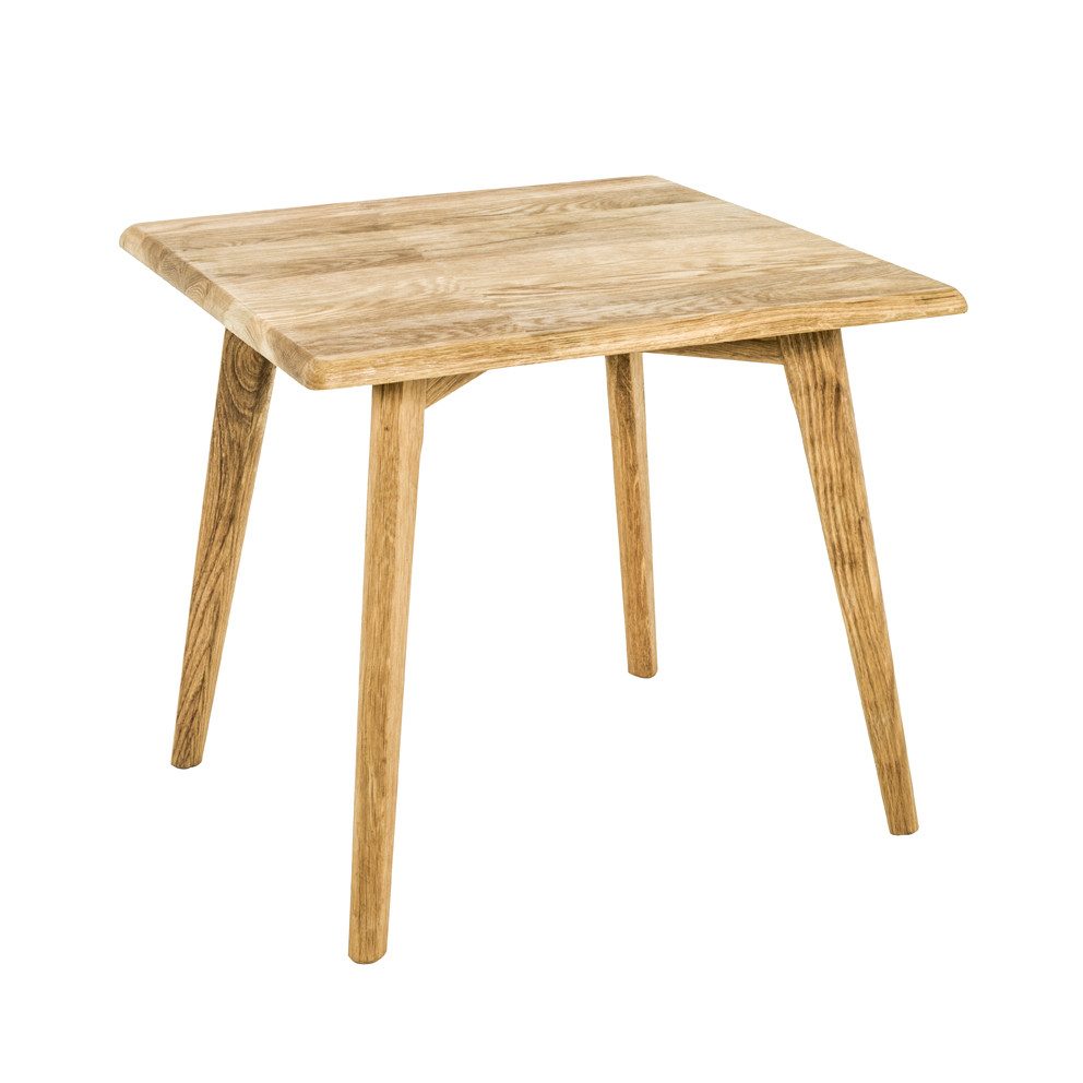 HAKU Beistelltisch Beistelltisch eiche Massiv - Sofatisch geölt - B 45 x H 45 x T 45 cm (1 Stück), Beistelltisch aus Massivholz, Sofatisch, Wohnzimmertisch