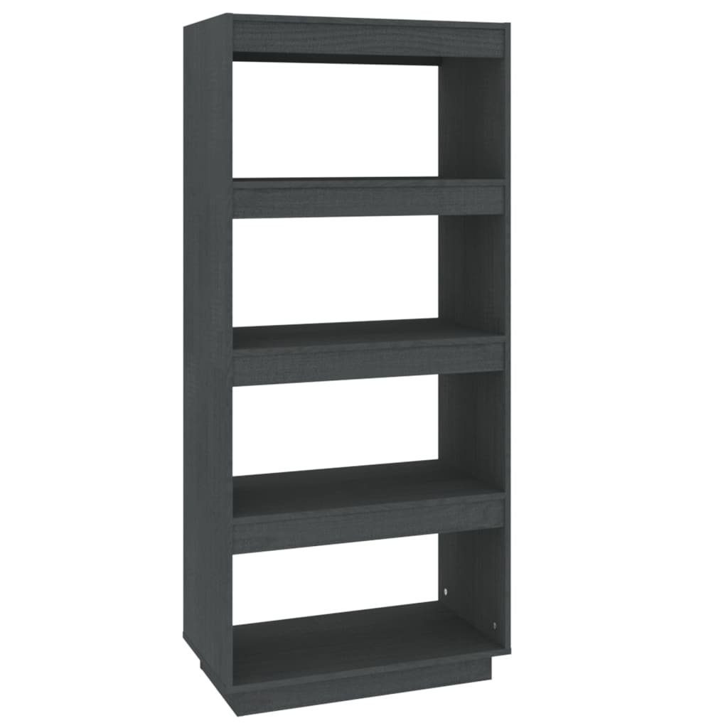 furnicato Bücherregal Bücherregal/Raumteiler Grau 60x35x135 cm günstig online kaufen