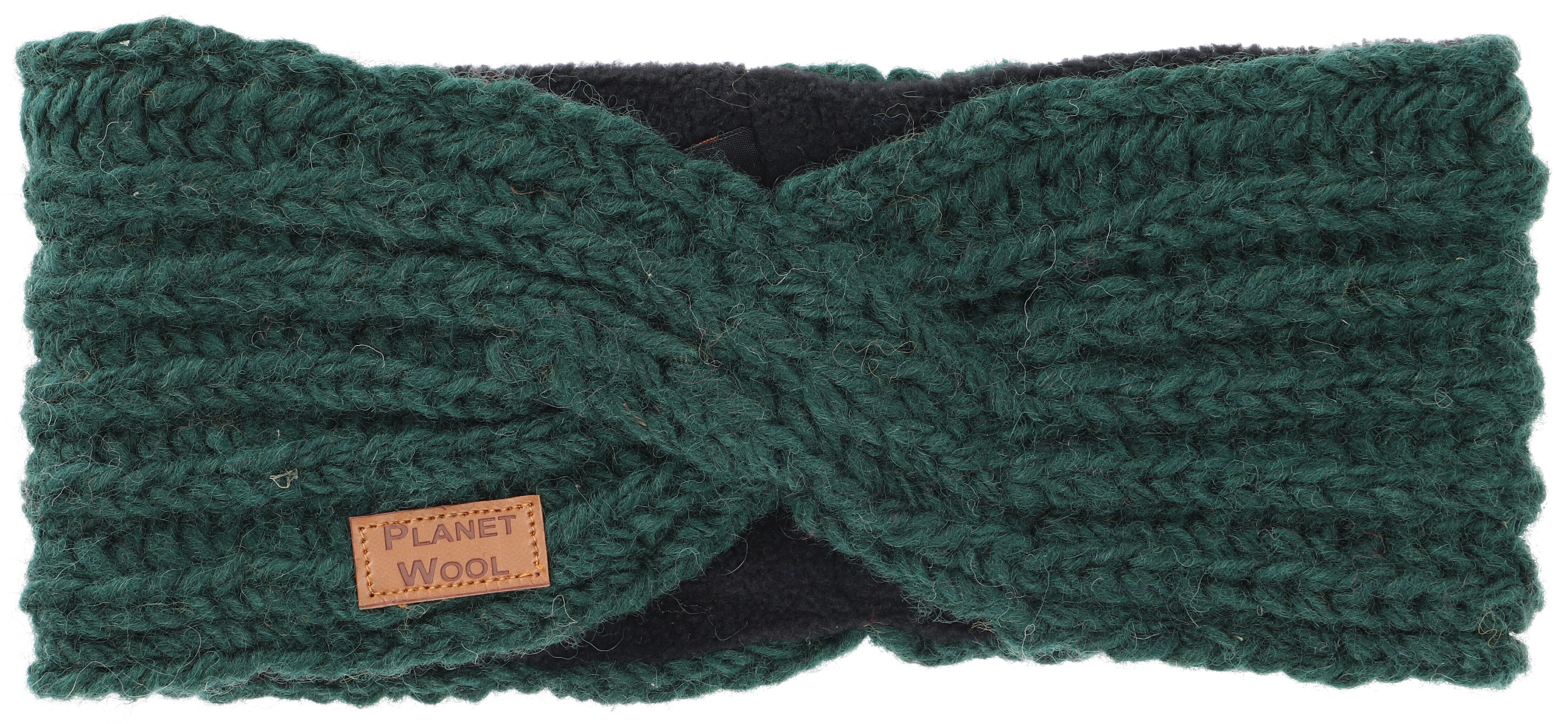 Guru-Shop Stirnband Woll-Strick-Stirnband, gestrickter Ohrenwärmer..