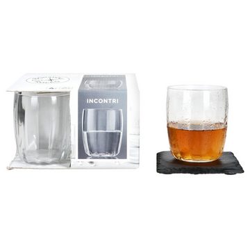 van Well Glas 4x Incontri Wasserglas I 300ml I Klarglas I Bormioli Rocco I Ø 7,7 cm, Glas