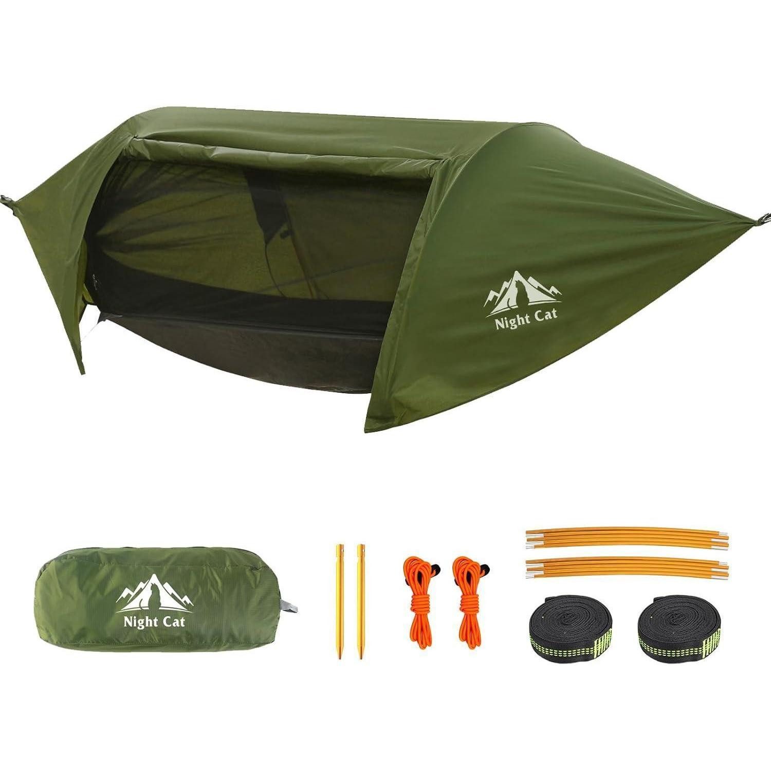 Campingstuhl Hängematte Zelt mit Moskitonetz wasserdichte Regenfliege für 1 Person