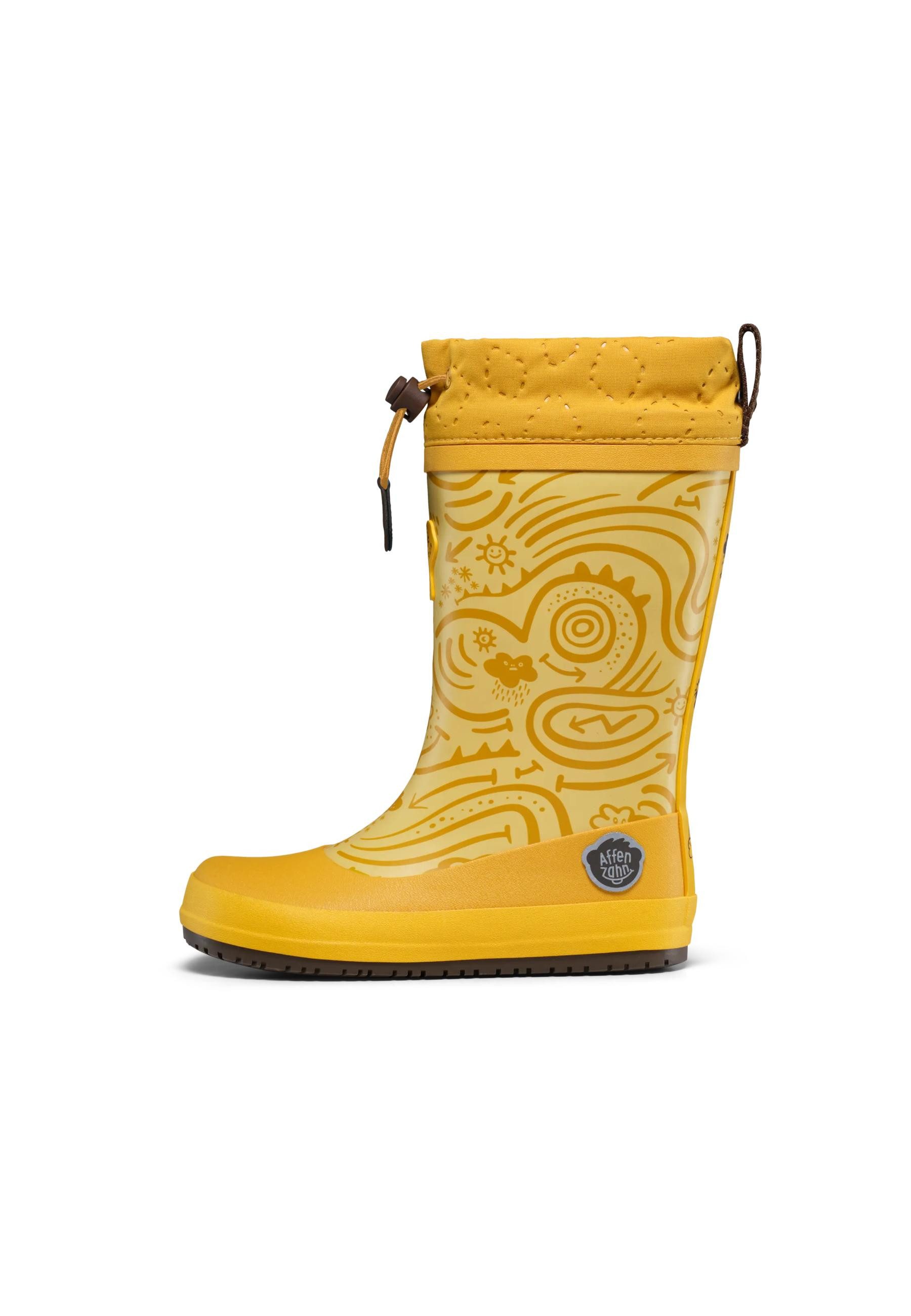 Affenzahn Vegan Puddly Gummistiefel nach Barfußschuhprinzip, wasserdicht