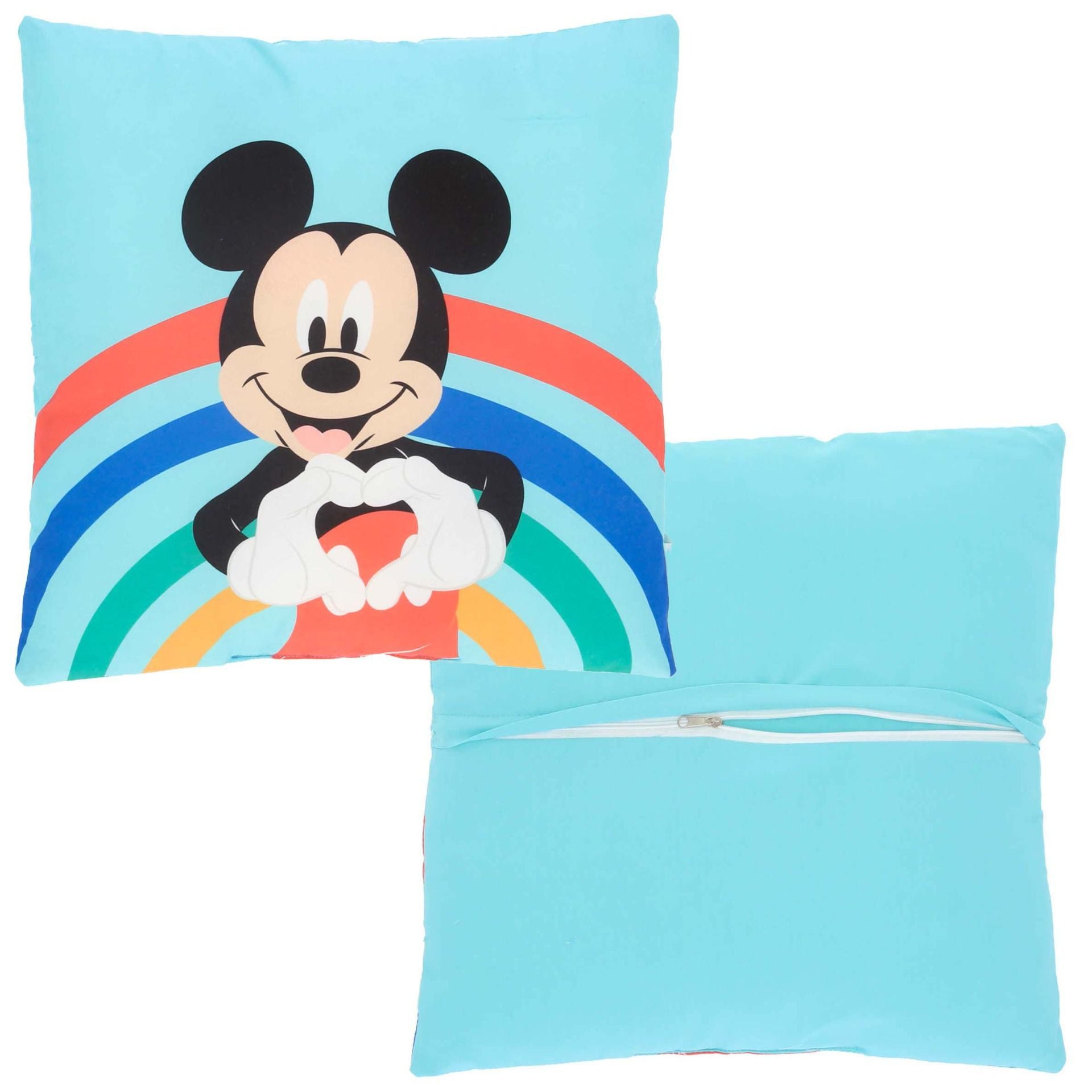 Disney Mickey Mouse Kopfkissen Pyjama-Kissen Velours Kissen Ideal als Dekokissen