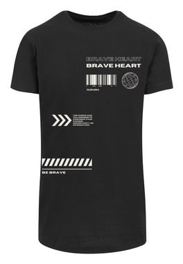 F4NT4STIC T-Shirt Brave Heart LONG TEE Print
