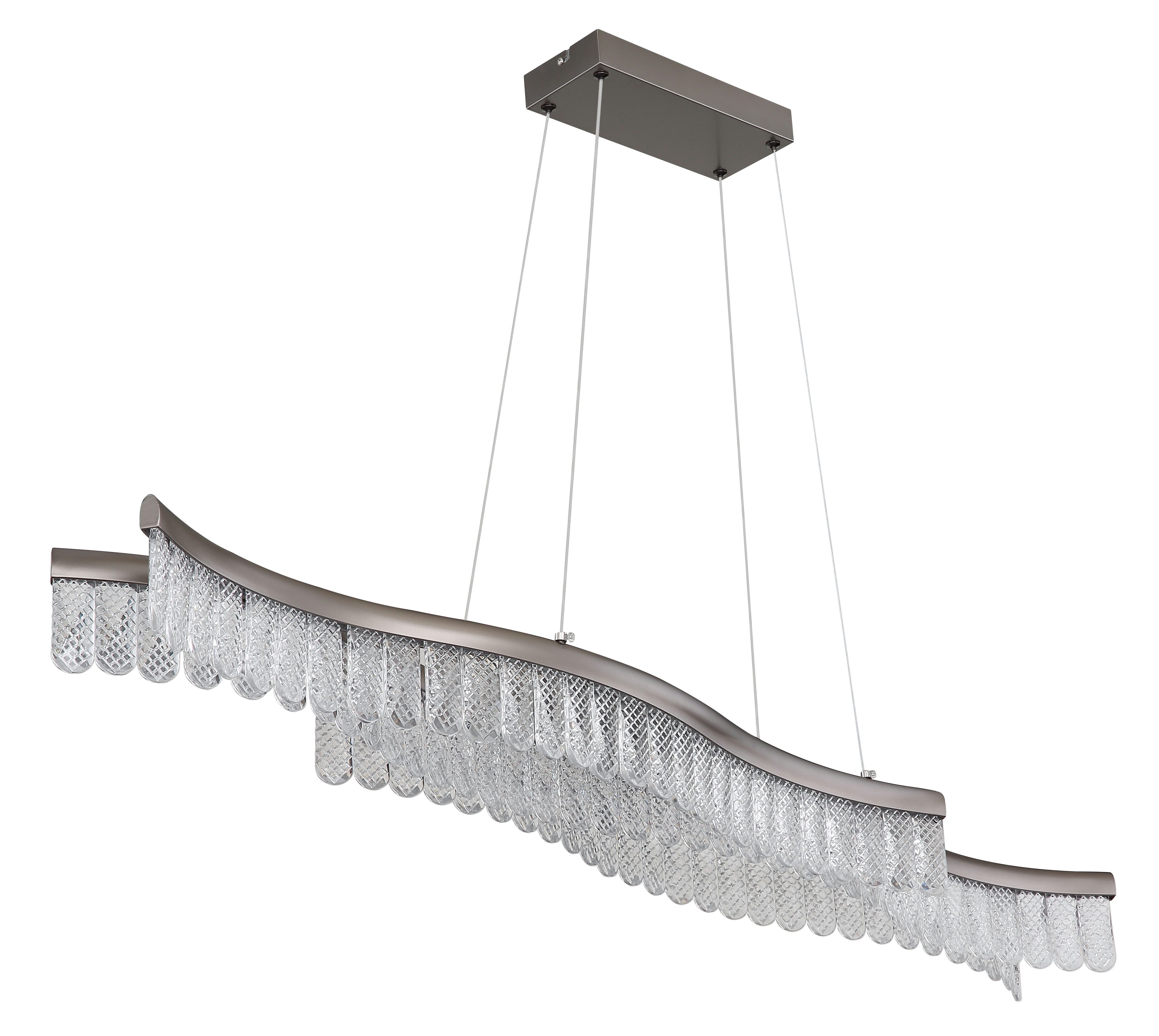 GLOBO LIGHTING LED Pendelleuchte JULIET, LED fest integriert, Warmweiß, Hängelampe/Hängeleuchte/Wohnzimmer/Esstisch/elegant