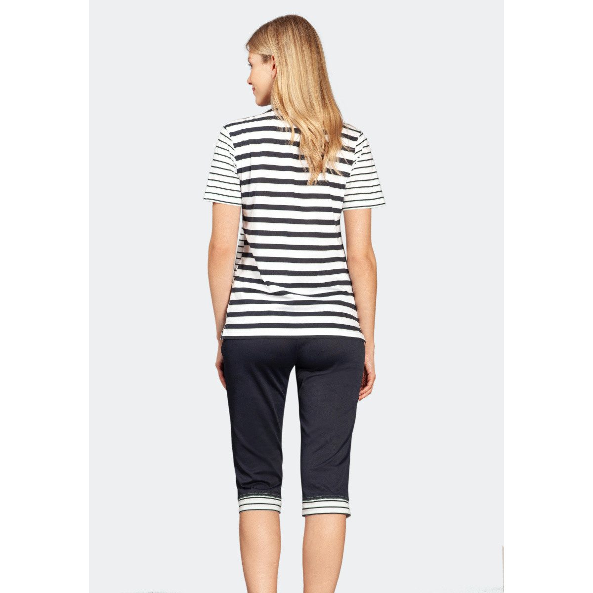 Hajo Capri-Pyjama Hajo, Damen Capri Schlafanzug günstig online kaufen