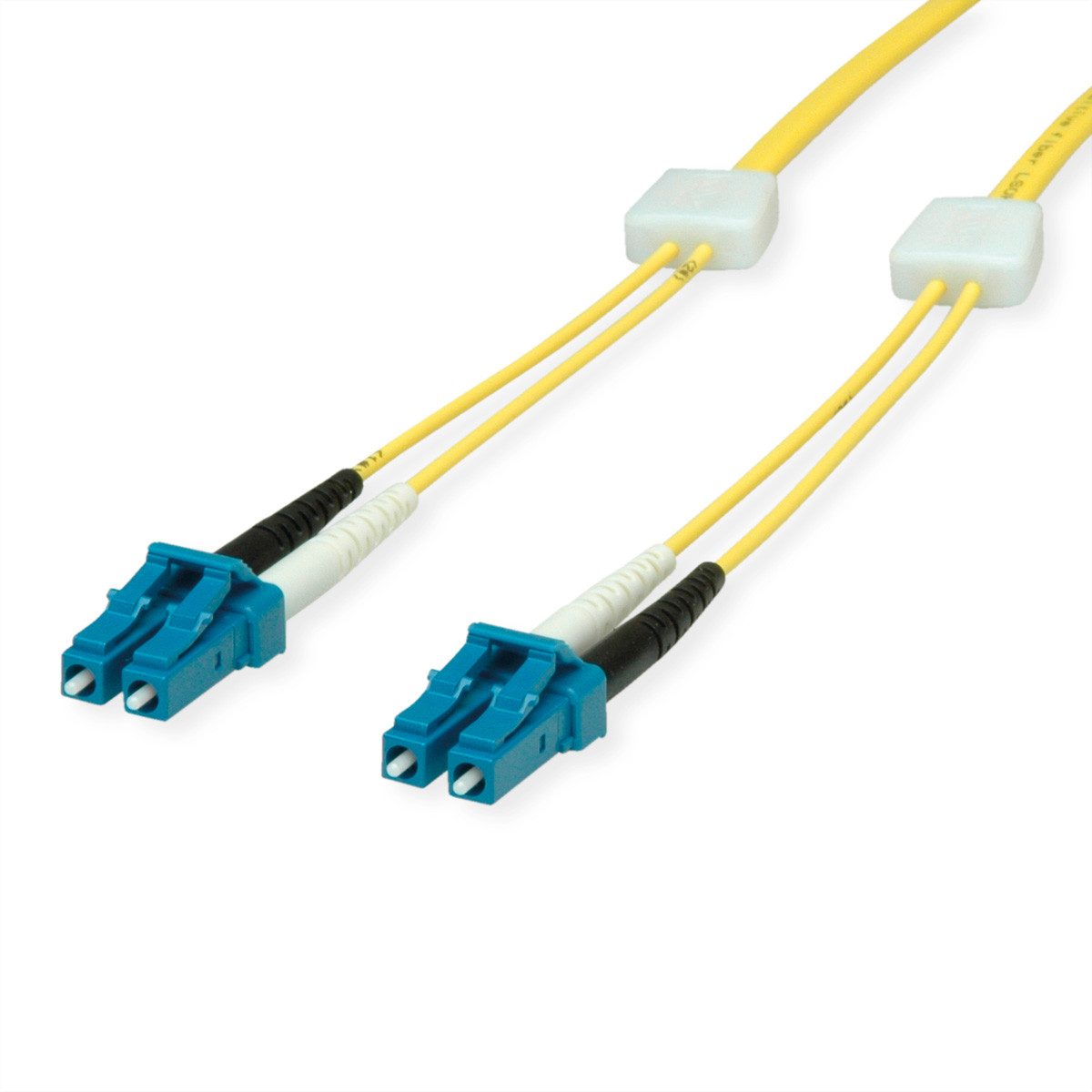 Easylan LWL-LED-Patchkabel duplex 9/125µm OS2, LC/LC Glasfaserkabel, (100.0 cm)