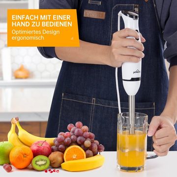 HOMELUX Stabmixer Household Pürierstab mit Edelstahl Basis Stabmixer zum Reinigen, 200,00 W, abnehmbar Handmixer Klein und praktisch Blender