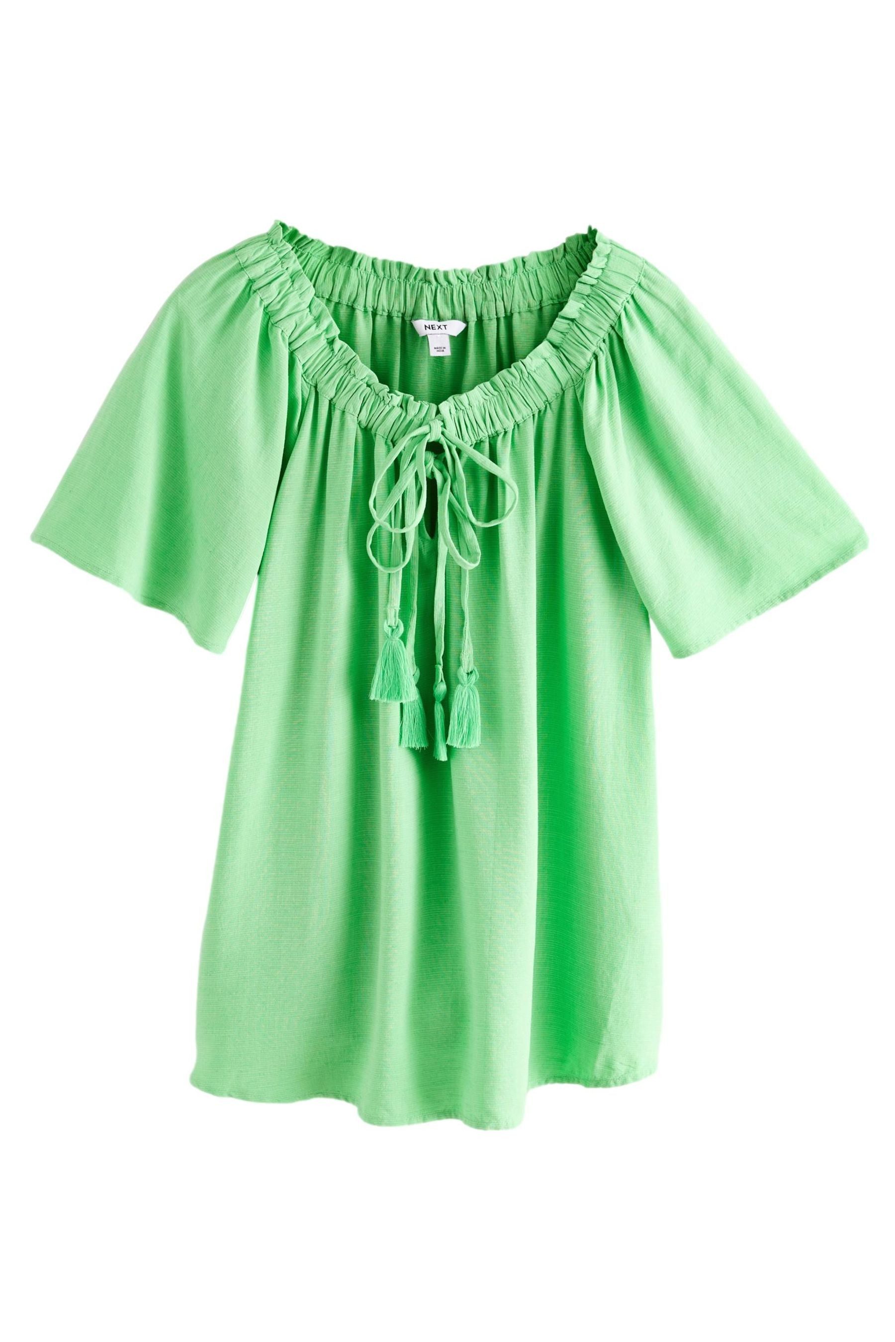 Next Blusenshirt Kurzärmliges Bardot-Oberteil mit Neckholder günstig online kaufen