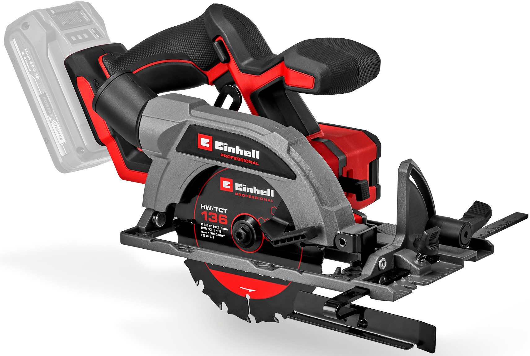 Einhell Akku-Handkreissäge TP-CS 18/136-C Li BL - Solo, Professional Akku-Handkreissäge, ohne Akku und Ladegerät