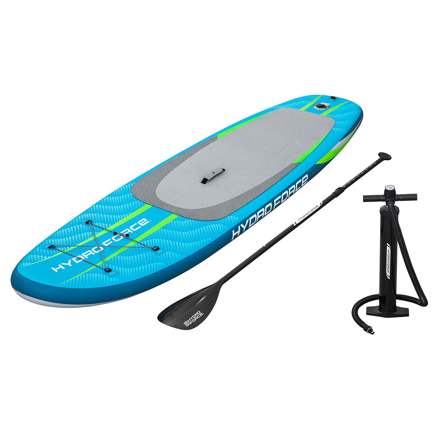 Bestway SUP-Board Hydro Force Aqua Journey™, Allround, (Set, 1 tlg., Coil-Leash), 274 x 76 x 12 cm, max. Belastbarkeit 100 kg