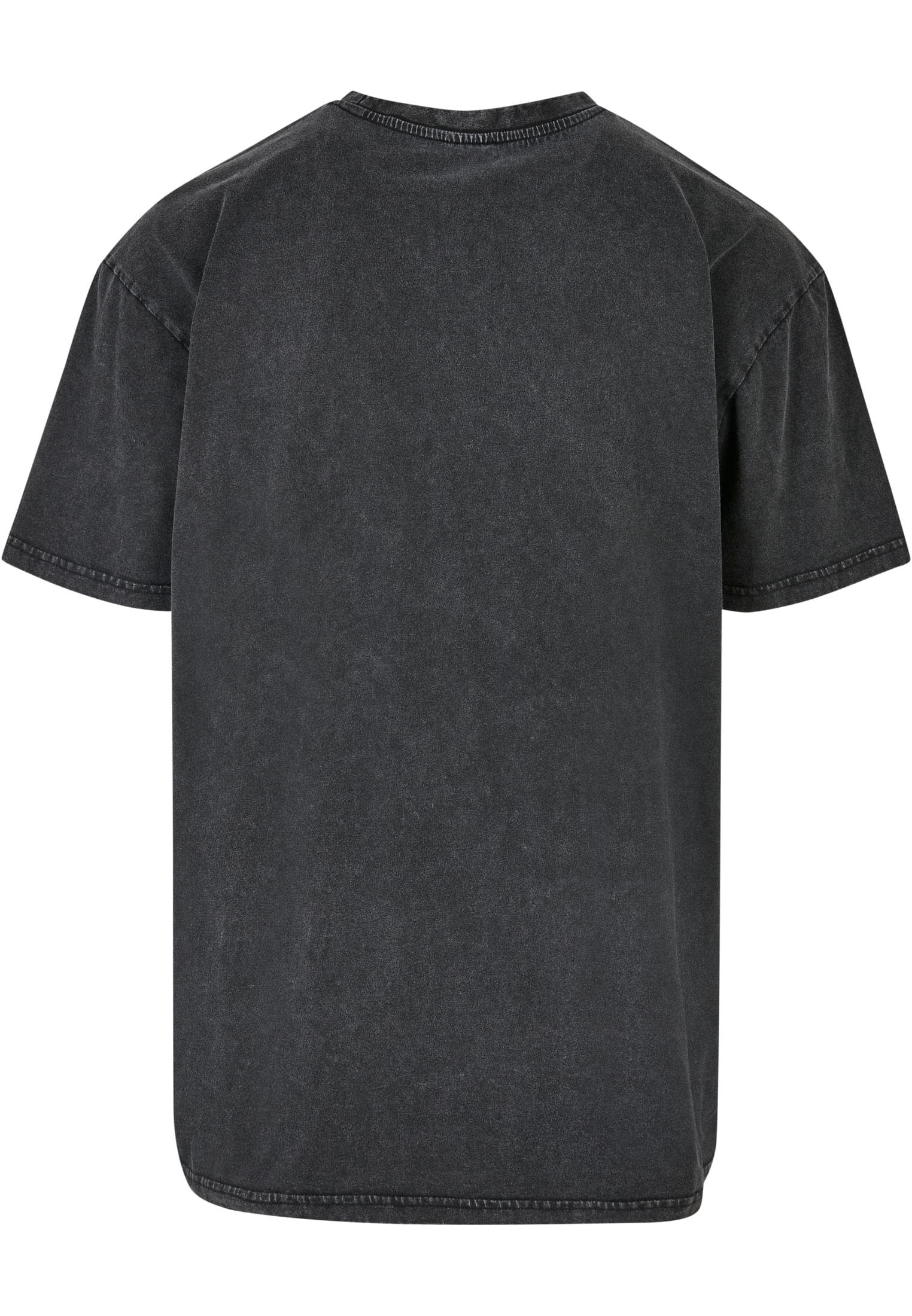 Oversized black Kurzarmshirt (1-tlg) Herren Tee Embroidery URBAN CLASSICS Small