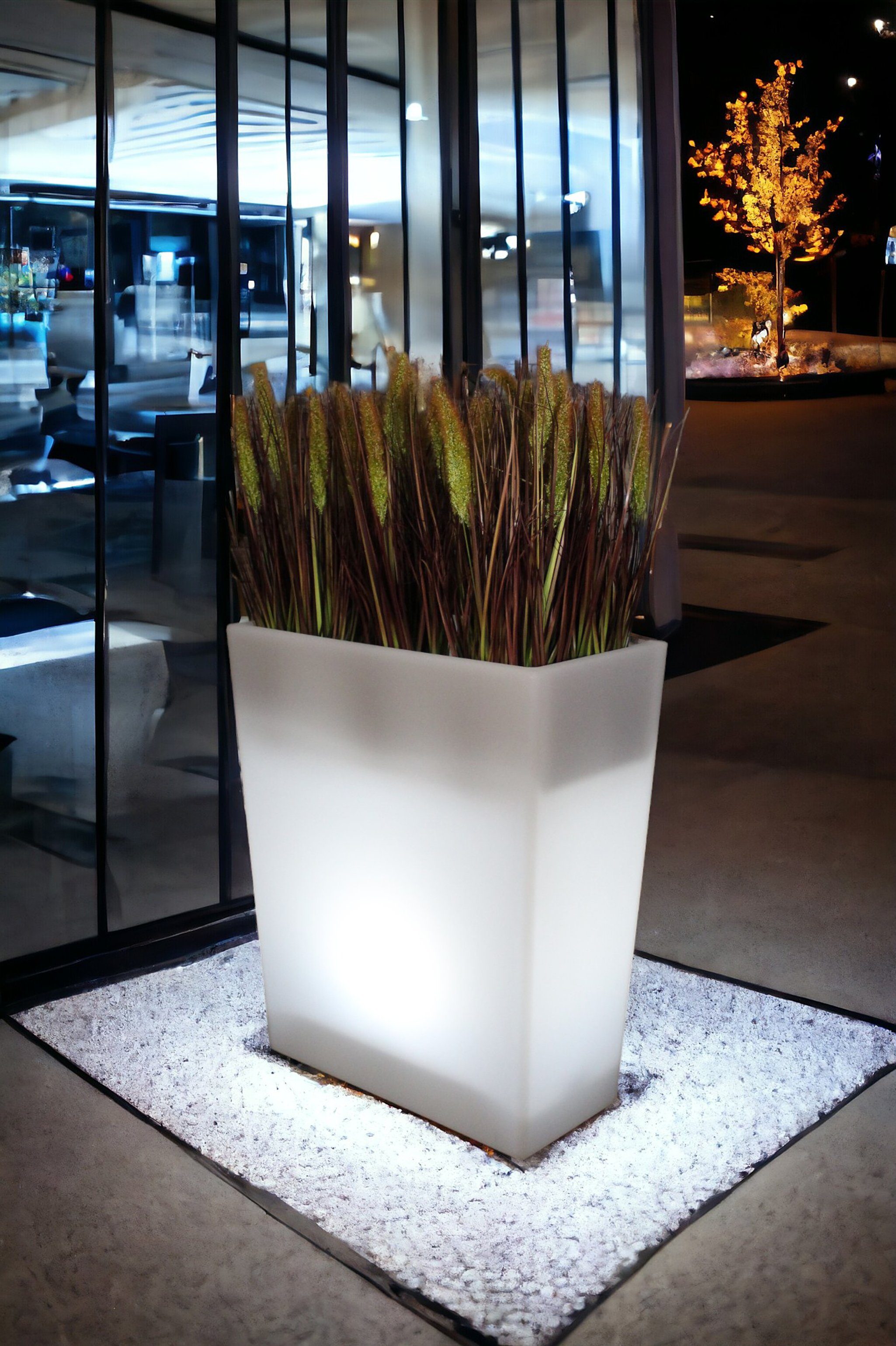 Arnusa Pflanzkübel LED Blumenkübel beleuchtet Farbwechsel günstig online kaufen