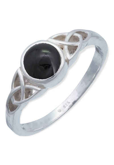 mantraroma Silberring 925er Silber mit Onyx