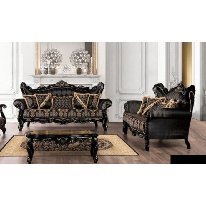 JVmoebel Wohnzimmer-Set Sofagarnitur 3+3 Sitzer Sofa Sessel Sofas Luxus Garnitur Set Polyester
