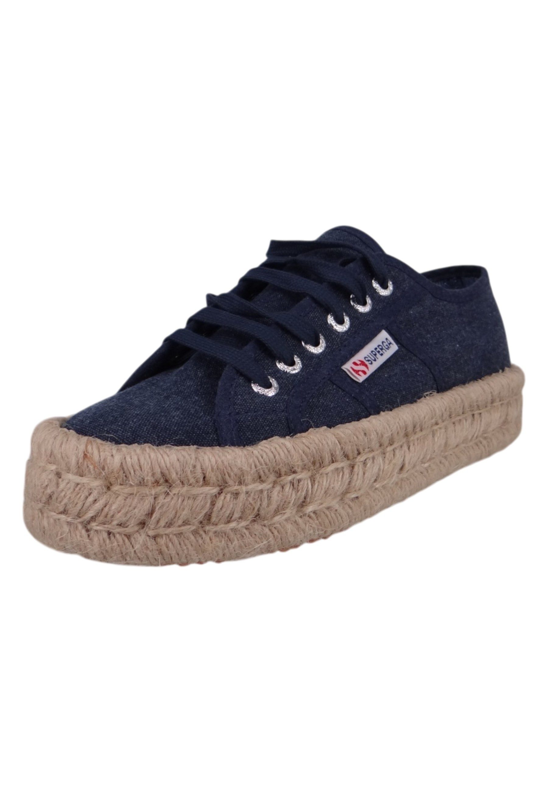 Superga S6145EW AJO Blue Navy Washed Sneaker