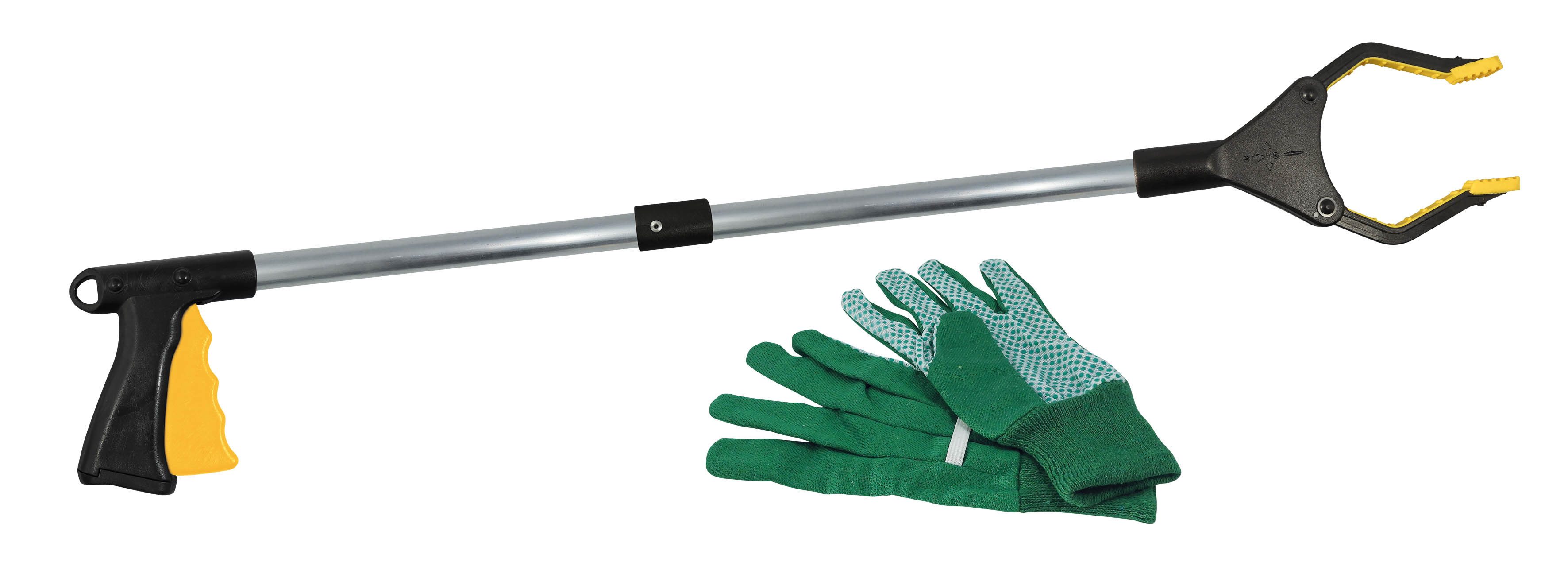 Buki France Gartenpflege-Set BUKI Abfallzange mit Greifkopf und Handschuhen für Kinder ab 6, Ein Teil der Zange ist magnetisch – Bild 4 von 5