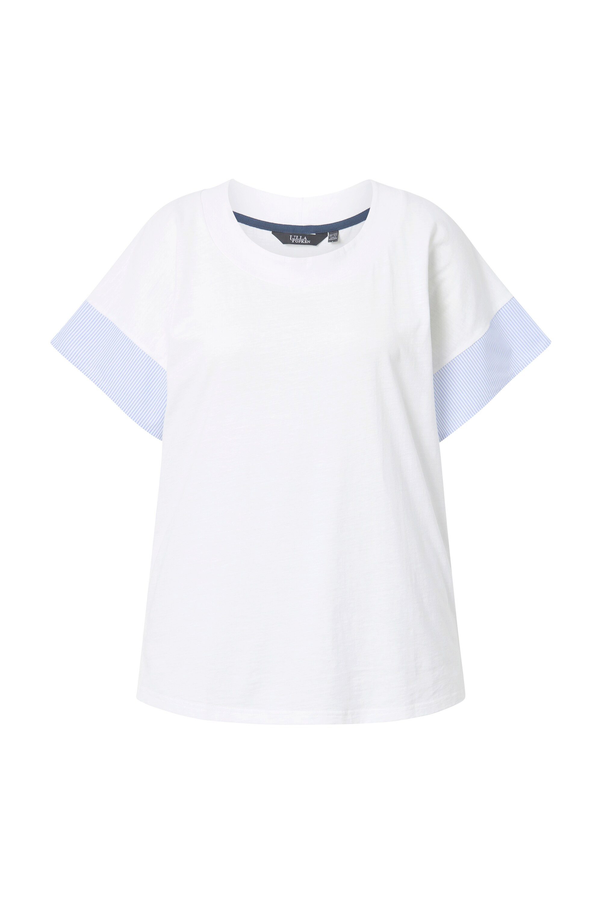 Ulla Popken T-Shirt T-Shirt Streifen Oversized günstig online kaufen