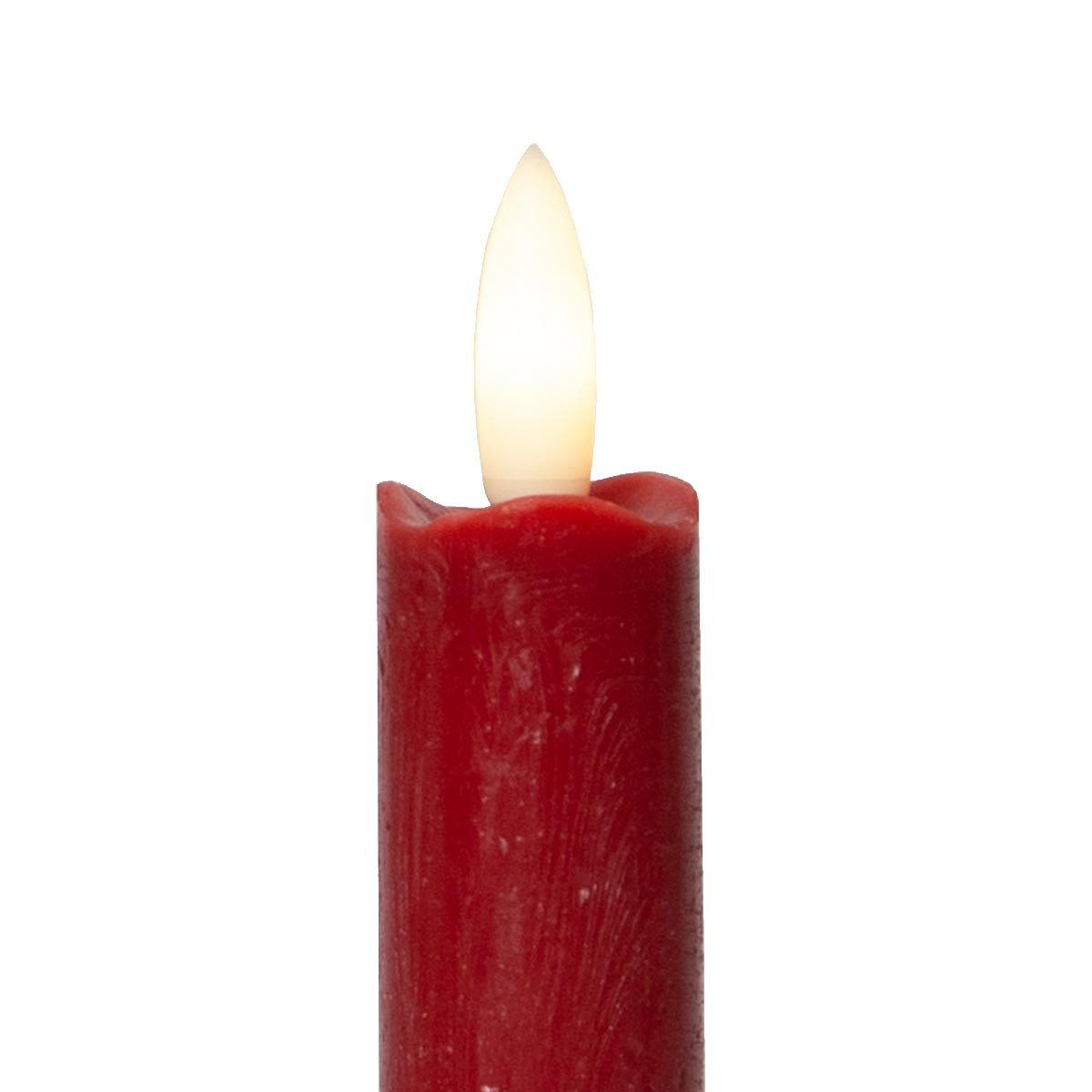 STAR TRADING LED-Kerze LED Stabkerzen "Flamme", 2er Set, rot, 15x2cm, warmweiß – Bild 4 von 4