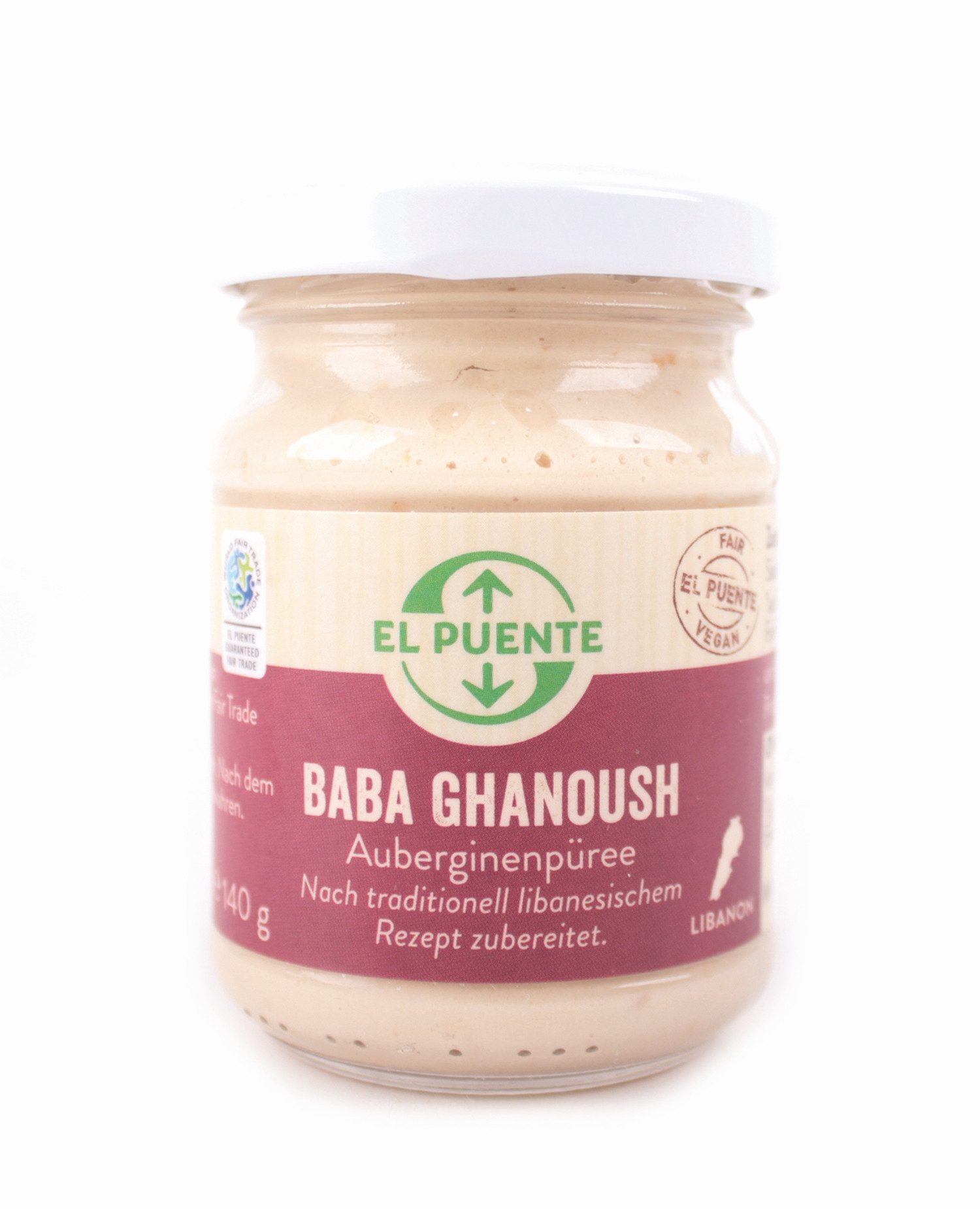 El Puente Dip Baba Ghanoush - Libanesisches Auberginenpüree, Fair Trade, Vegan, Fair Trade