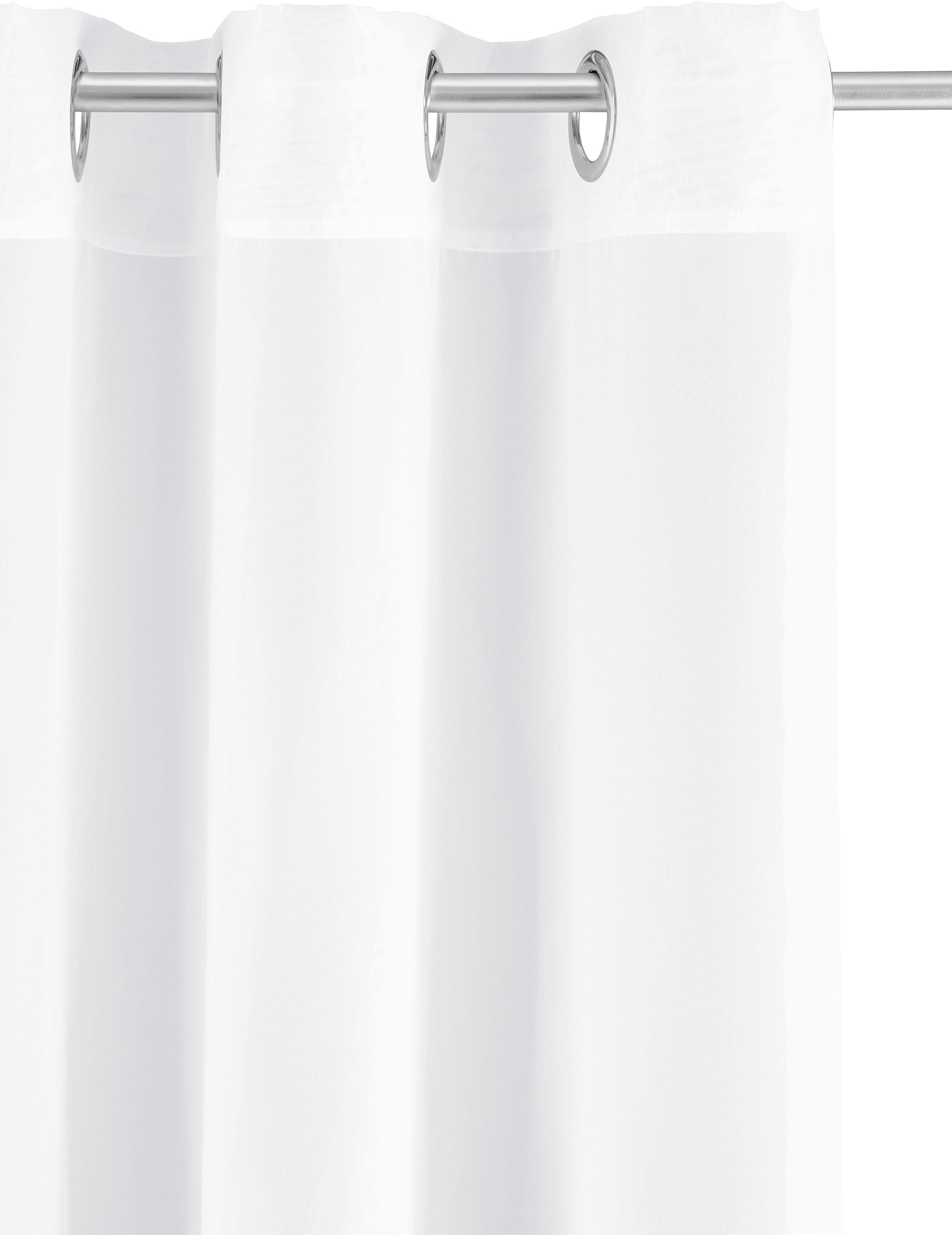 OTTO home Gardine XANA 1er- und 2er Pack mit Ösen, Topseller! (2 St), Ösen, transparent, Voile, einfarbig, 1 bzw. 2er Set, pflegeleicht, Kundenliebling – Bild 5 von 5