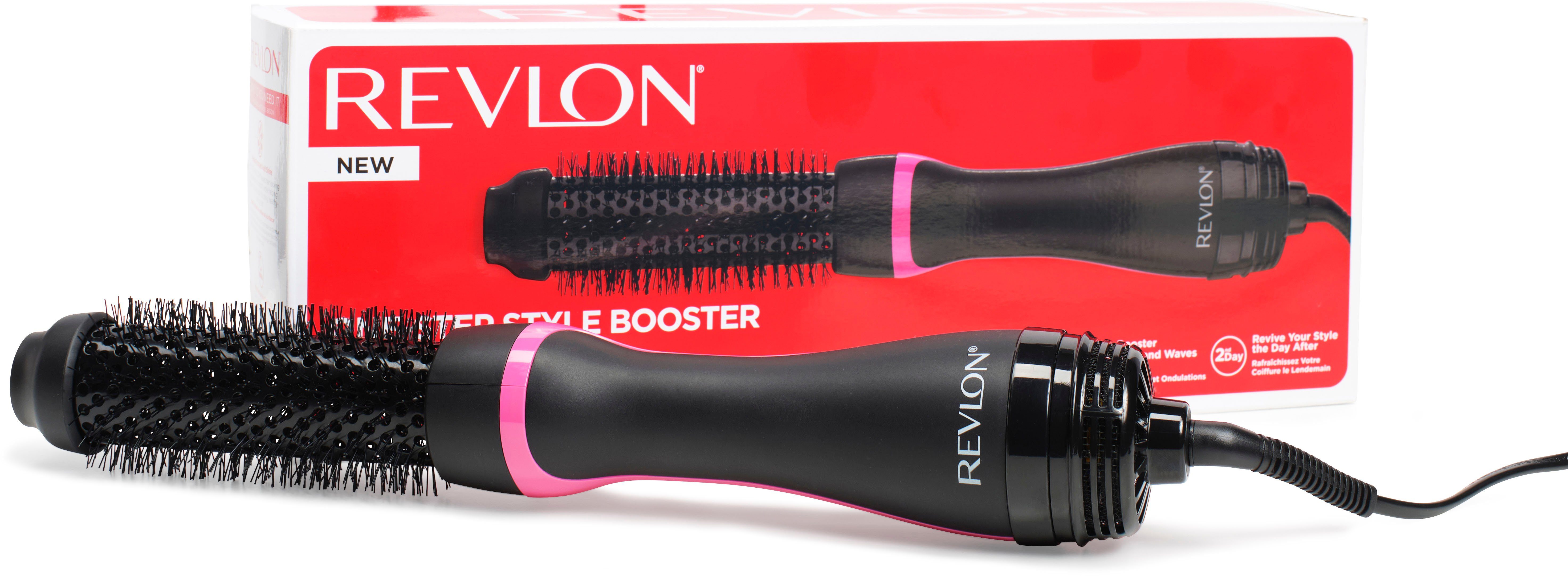 Revlon Warmluftbürste RVDR5292UKE One-Step-Style-Booster – für Stecker Styler, Dual für und - ideal mit UK/EU Rundbürstenföhn Reisen