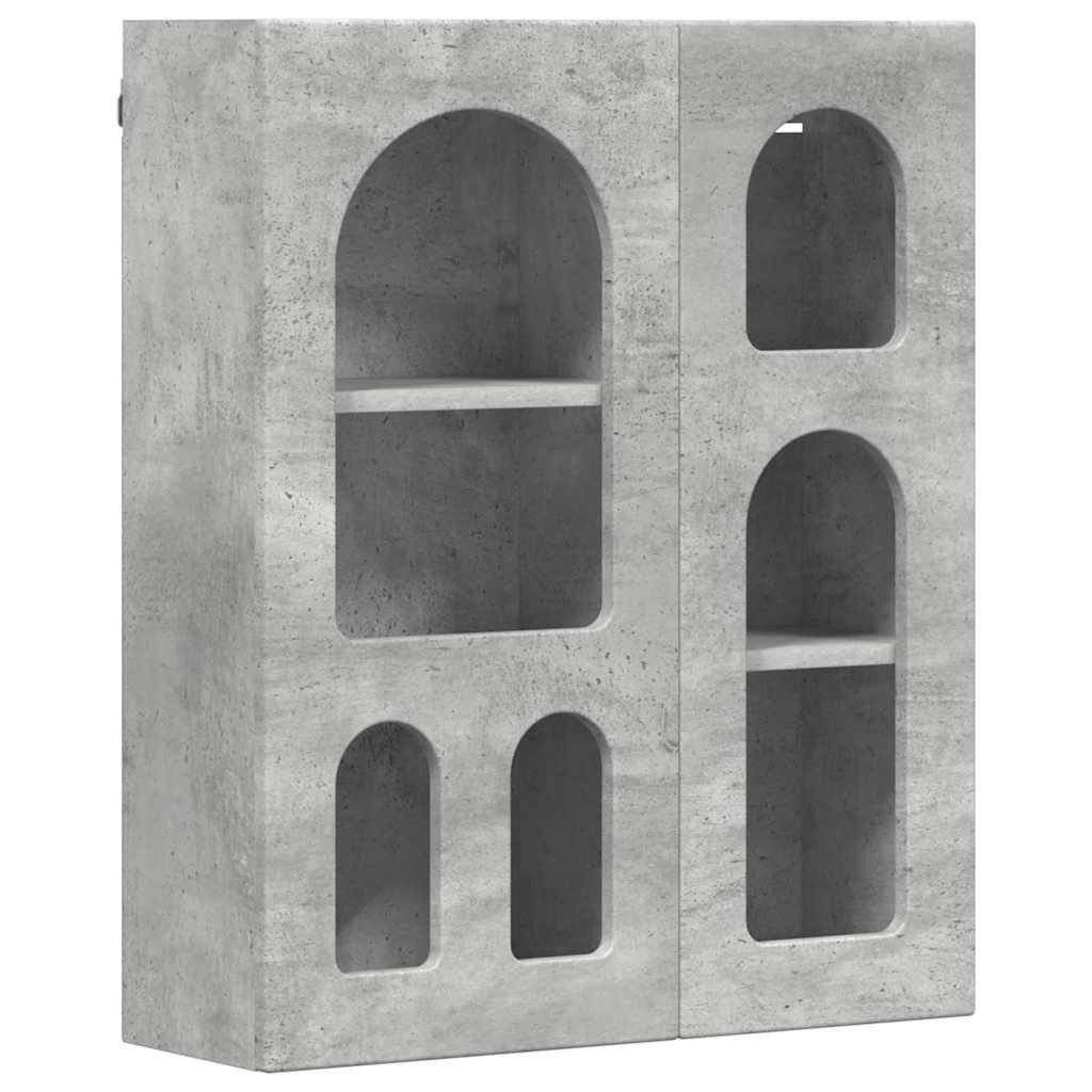 vidaXL Hängeschrank 59 x 20 x 71,5 cm Hängeschrank Beton Grau 59x20x71,5 cm Spanplatte