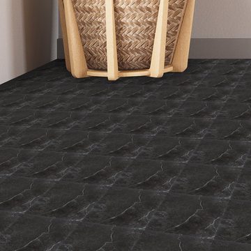 Bettizia Vinylboden Vinylboden,PVC Bodenbelag,Selbstklebende Fliesen,ca.2m²/22 Fliesen, Fußbodenheizung geeignet,schallhemmend