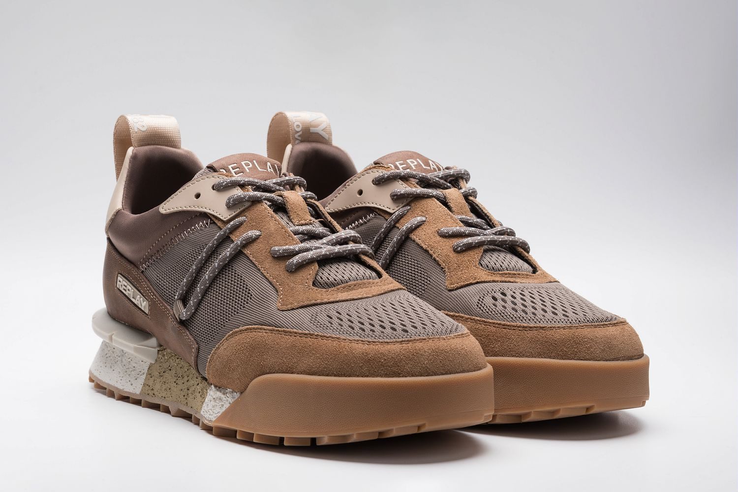 Replay Sneaker Schnürschuh, Halbschuh, Trend-Sneaker mit Anziehlasche