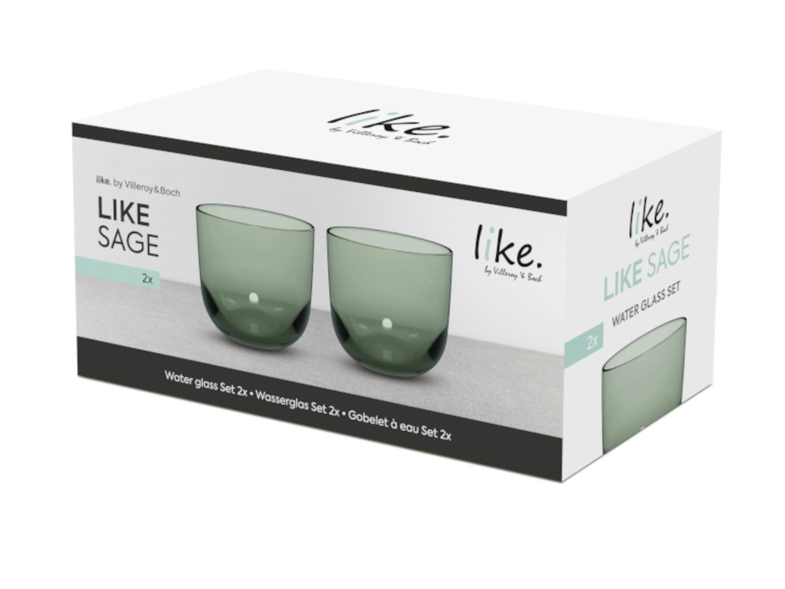 like. by Villeroy & Boch Gläser-Set like. by Sage Wasserglas Set 2tlg, Kristallglas