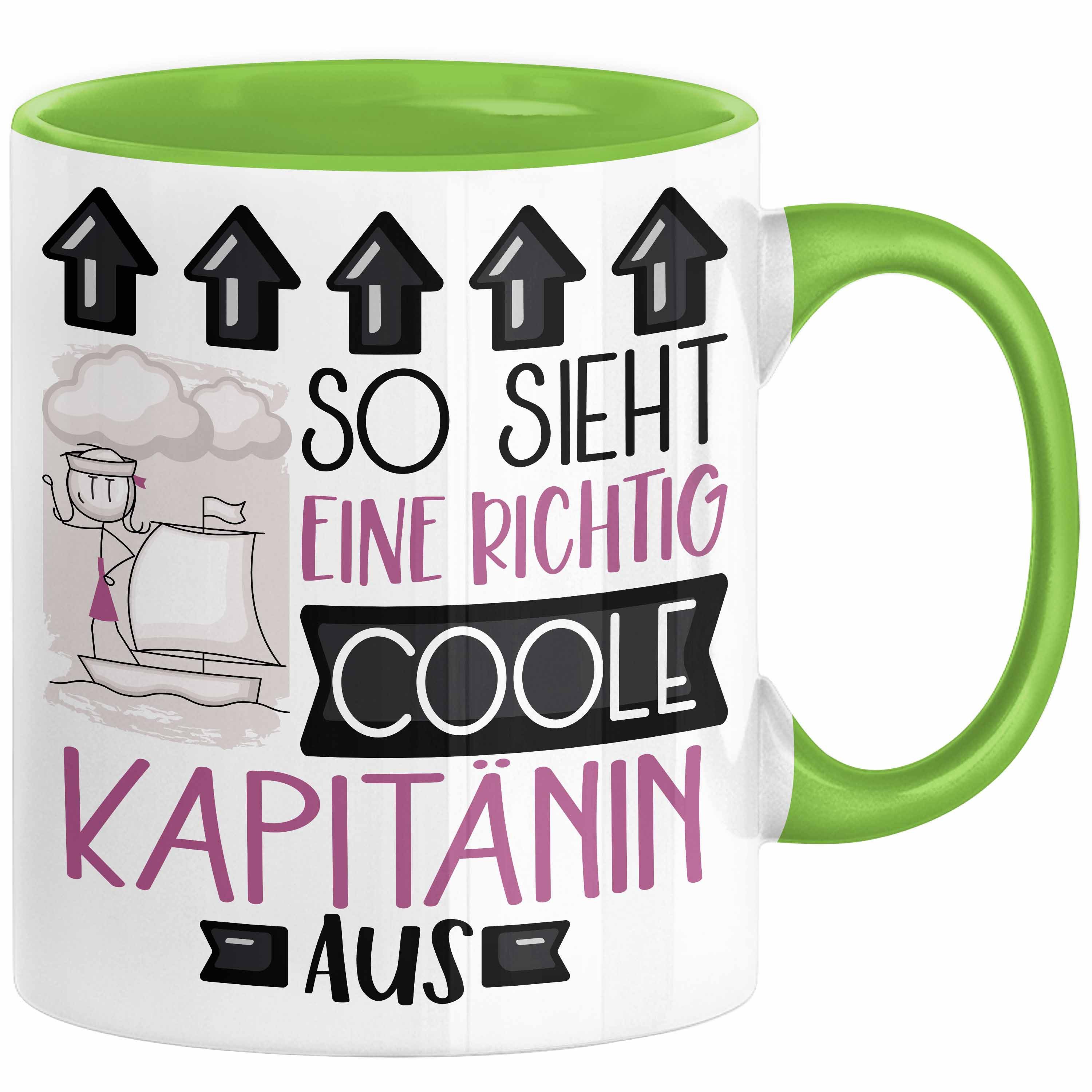 Tasse Kapitänin Geschenk Tasse Geschenkidee für Kapitänin Geburtstag Weihnac