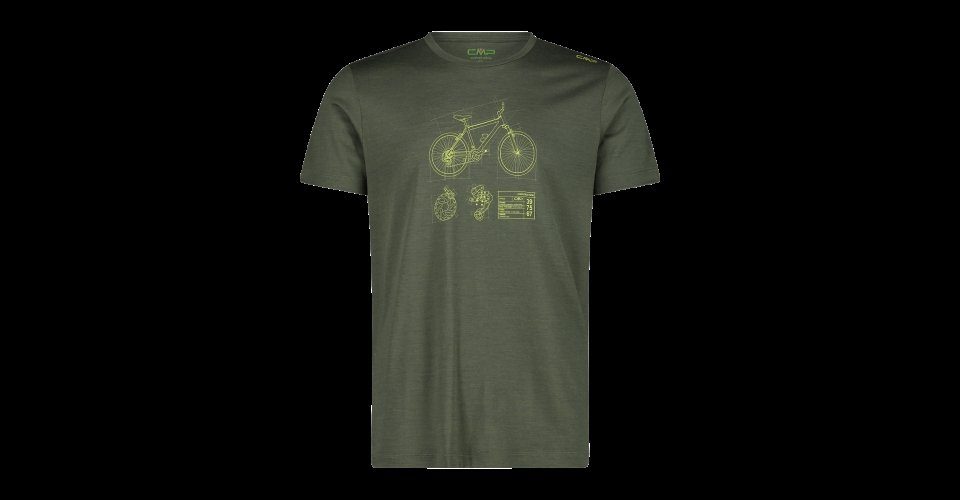 T-Shirt CMP T-SHIRT GREEN OIL MAN