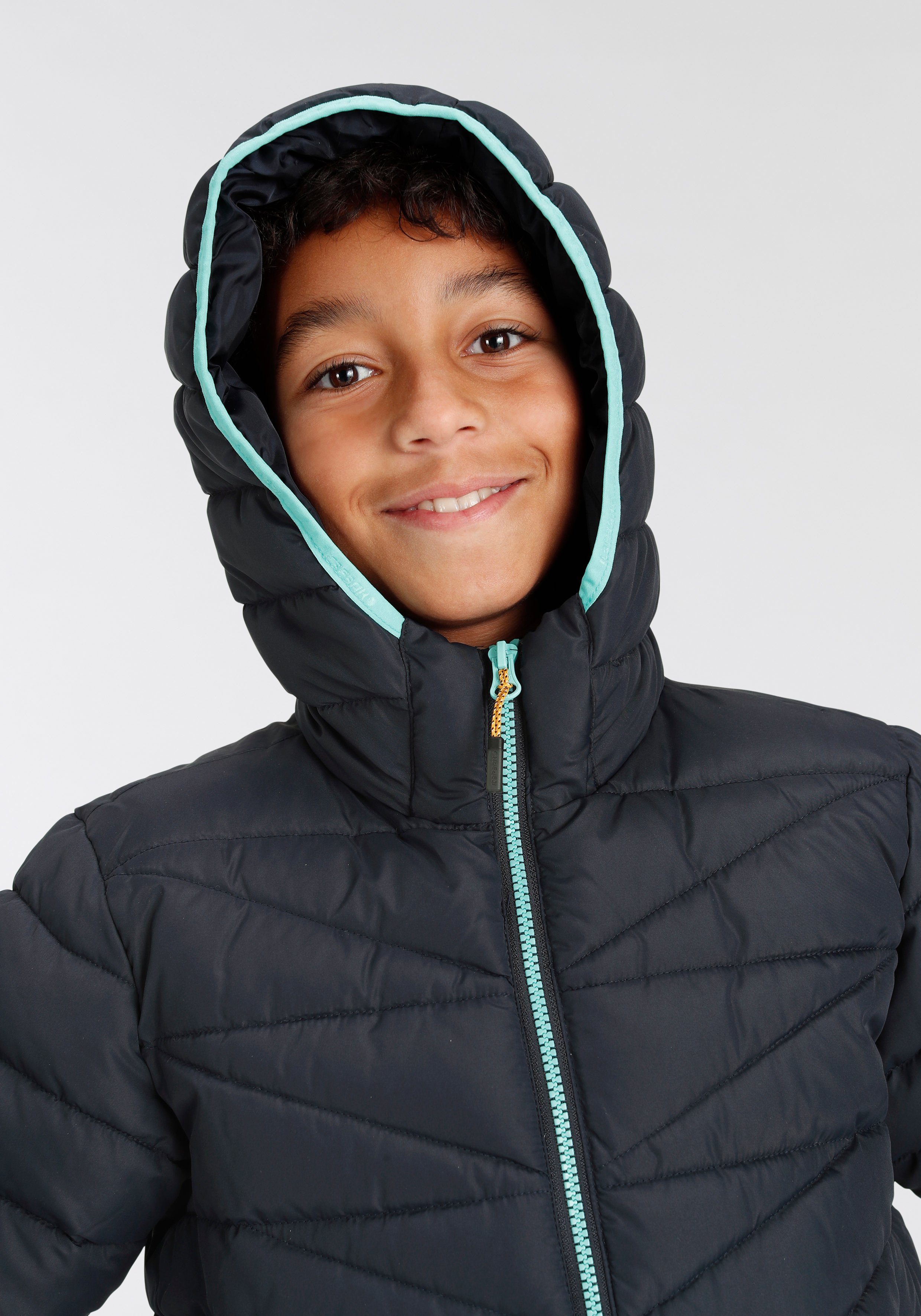 Icepeak Steppjacke KENYON Atmungsaktiv & für Kinder & Winddicht - Wärmend dunkelblau