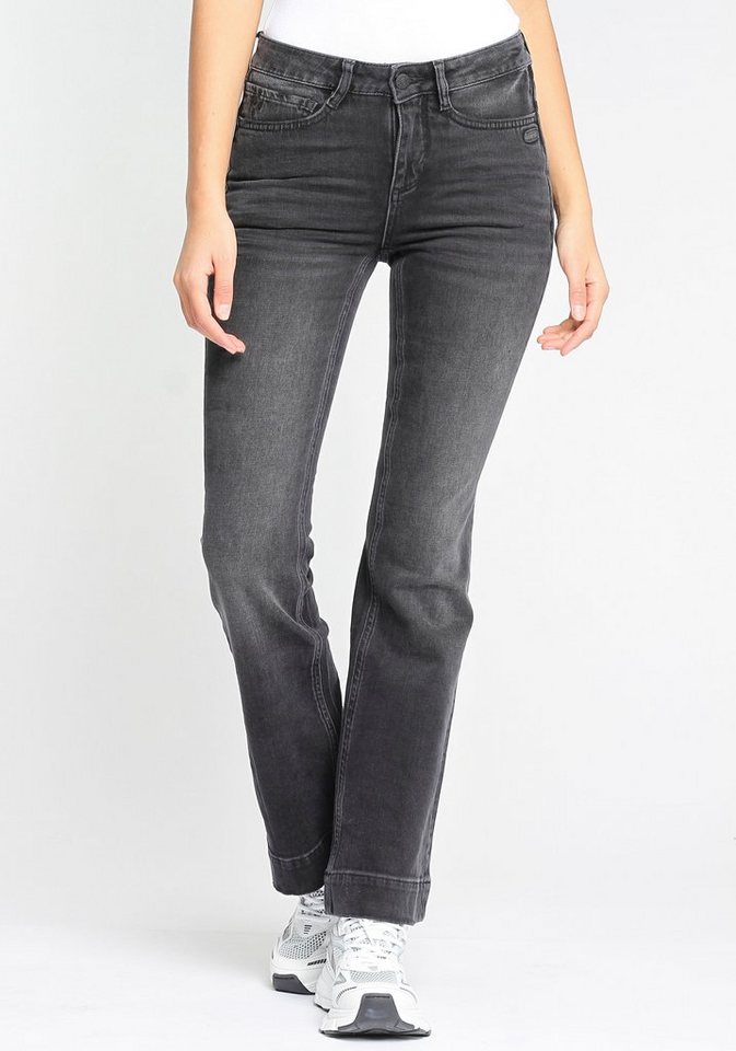 GANG Bootcut-Jeans 94Maxima weiche hoher Tragekomfort, hohen Denimqualität Formstabilität mit für Stretch mit Angenehm flared