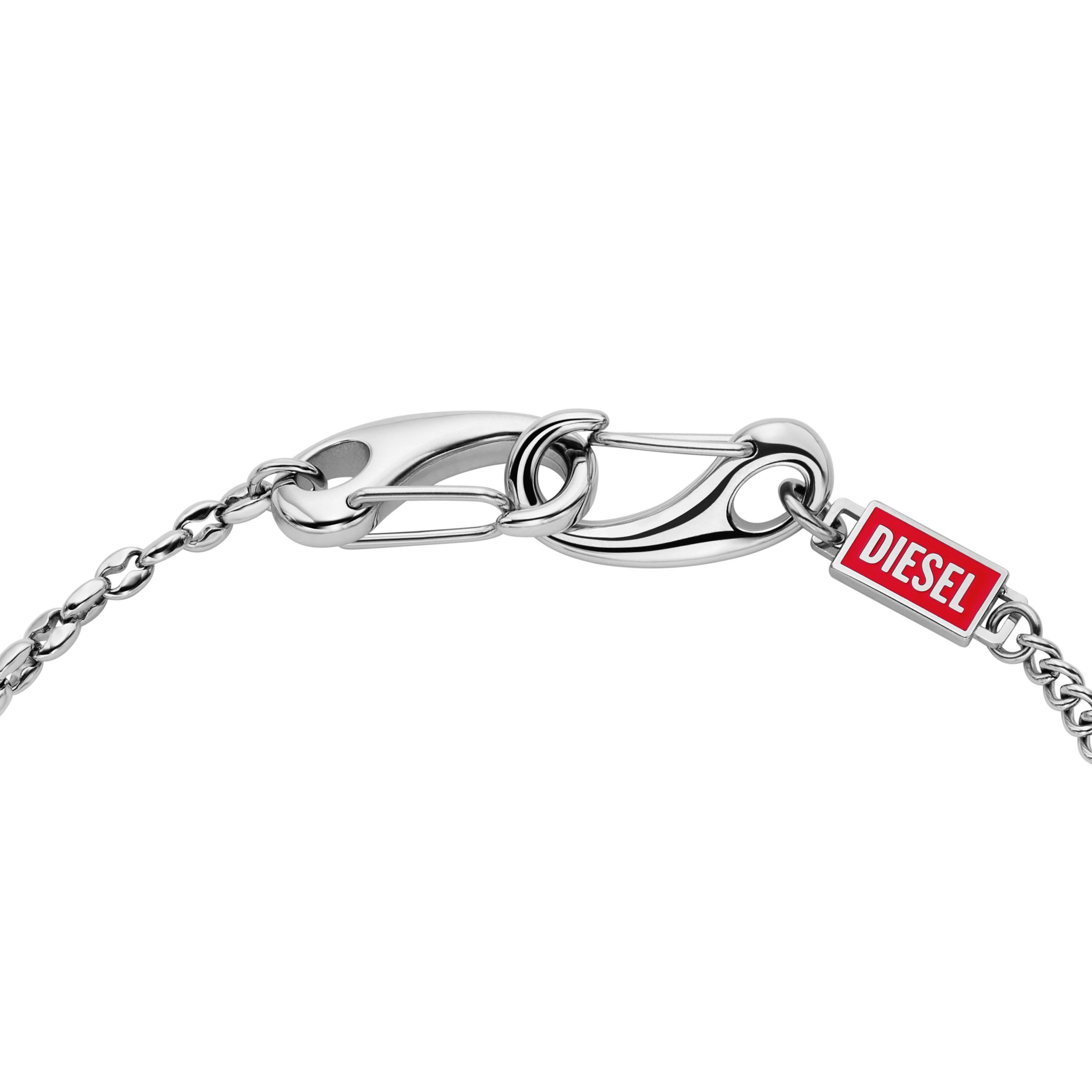 Diesel Kette ohne Anhänger Schmuck Geschenk Edelstahl Halsschmuck Halskette Diesel Font, Emaille