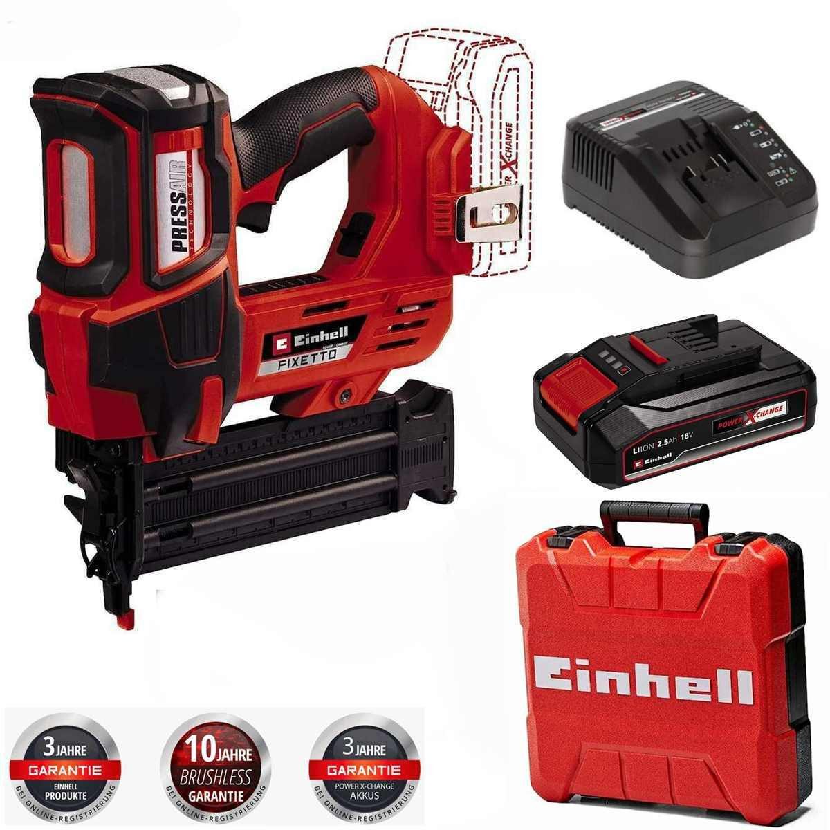 Nagler Akku-Nagler FIXETTO 18/50 N 18V + Akku 2.5 Ah + Koffer +Ladegerät