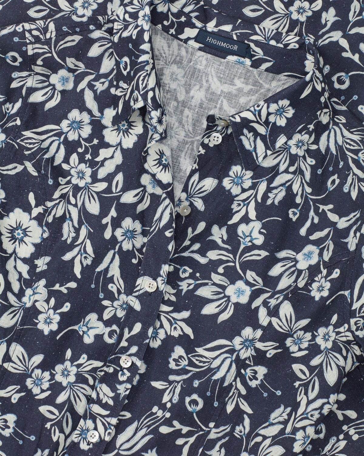 Highmoor Midikleid Hemdblusenkleid mit Blumen