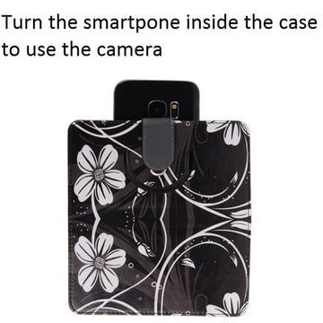 K-S-Trade Handyhülle für Xiaomi Mi 10 Pro, Schutzhülle Handyhülle Hülle 360° Wallet Case ''Flowers''