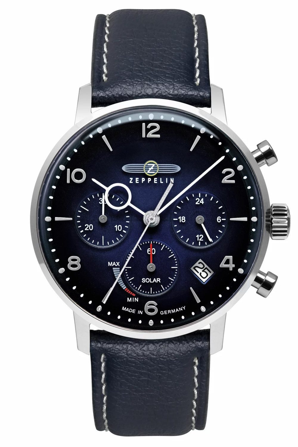 ZEPPELIN Chronograph Solar Chronograph LZ129 Hindenburg Blau