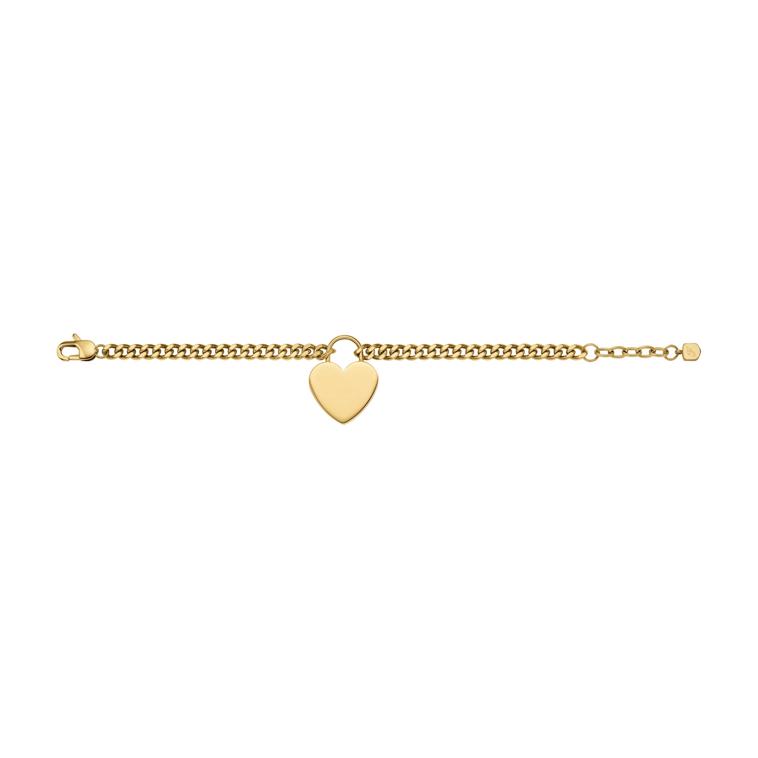 Fossil Armband Schmuck Geschenk Edelstahl SUTTON, Herz
