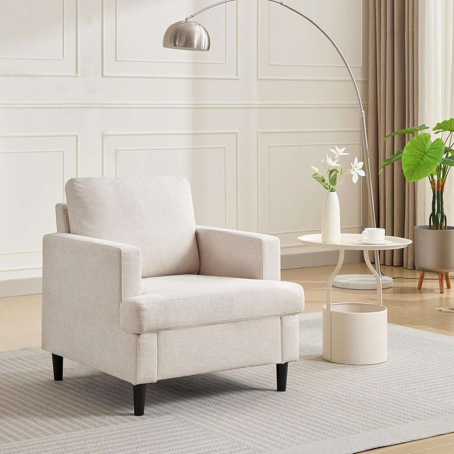 GarveeMore Sessel Einzelsessel mit Massivholz Rahmen günstig online kaufen