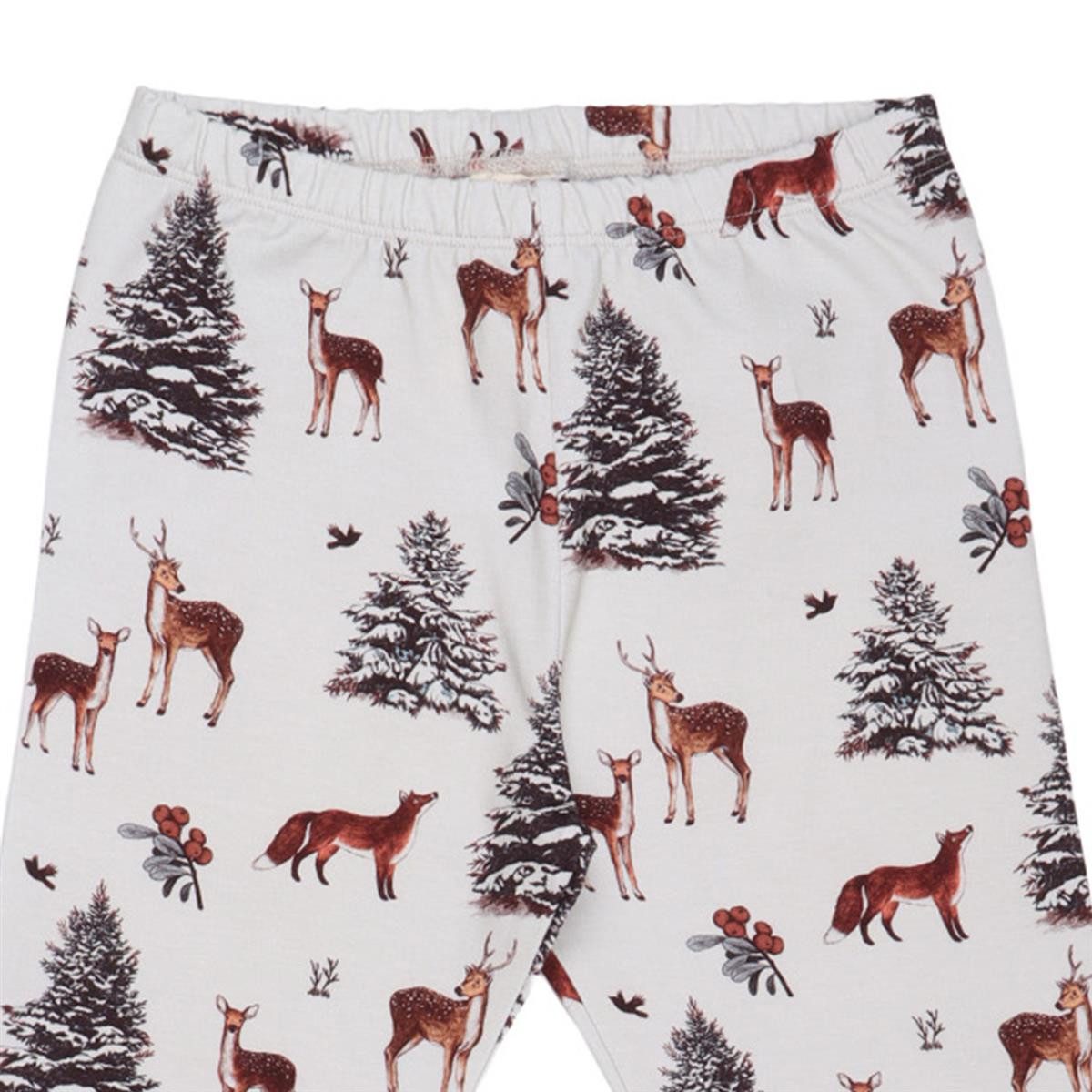 Walkiddy Leggings Weihnachtliche Bio-Baumwoll Leggings für Kinder