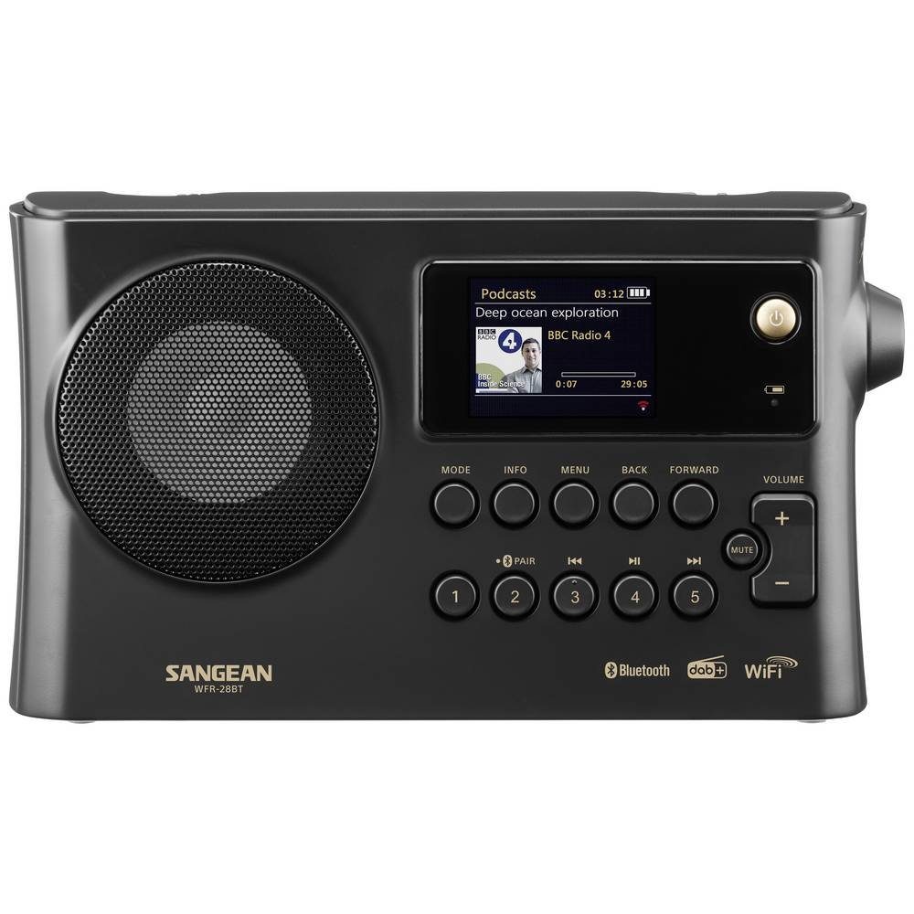 Sangean WFR-228BT Internet-Tischradio Radio (Akku-Ladefunktion, Spotify)