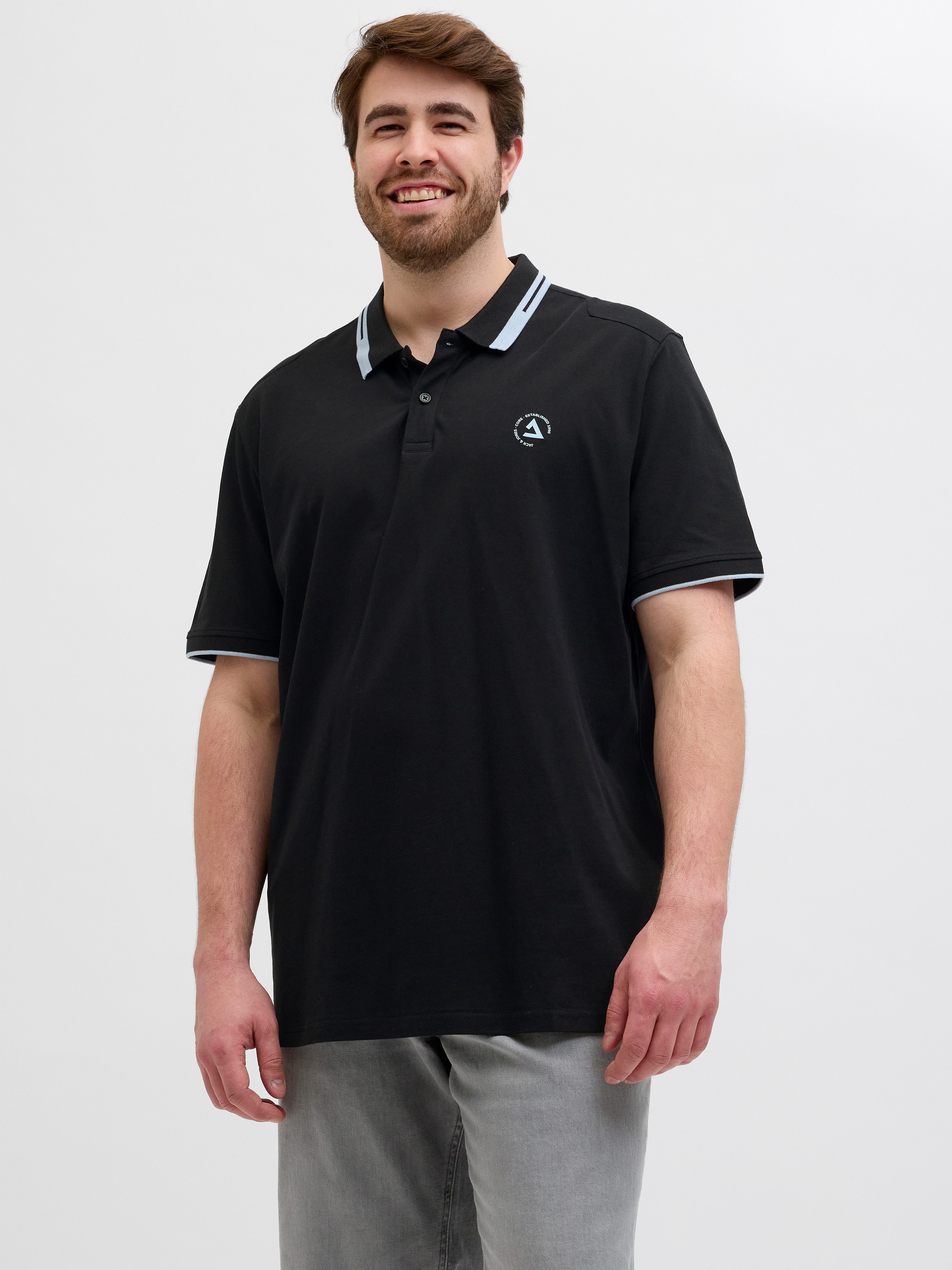 Jack & Jones PlusSize Poloshirt JCOHASS LOGO POLO SS PLS günstig online kaufen